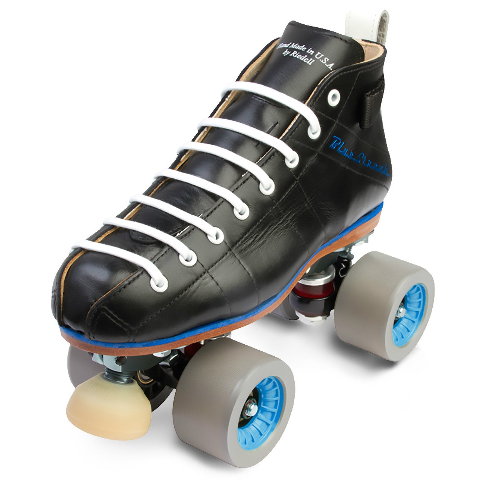 Riedell Blue Streak Pro Figure Skating Boots & Blades Package - Premium Ice Skating Equipment for Competitive Skaters & Performances