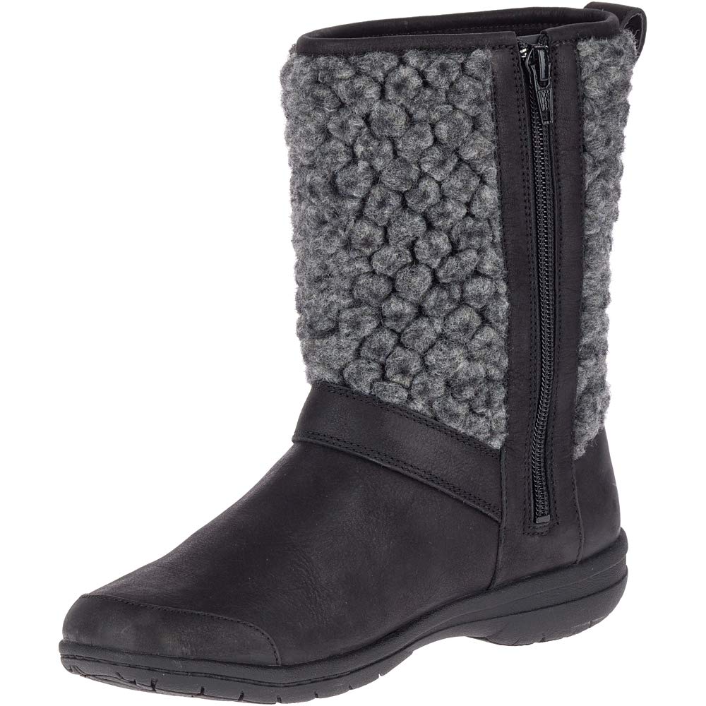 Merrell Women's Encore Kassie Tall Wool Boots - Waterproof Winter Snow Boots for Hiking & Outdoor Activities | Warm Comfortable Ankle Support for Cold Weather Walking