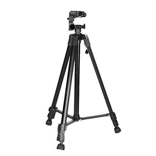 Eighosee 55 Inch/140cm Camera Tripod with Phone Holder & Carry Bag - Heavy Duty 3KG Max Load for DSLR, Smartphone, Live Streaming, YouTube Videos & Photography