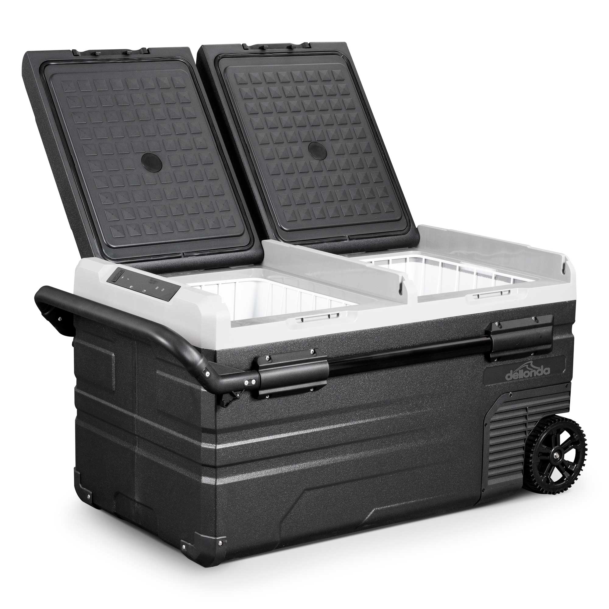 75L Portable Car Fridge Freezer - 12V/24V Dual Zone Compressor Cooler for Road Trips, Camping & Outdoor Adventures | DL127 Model