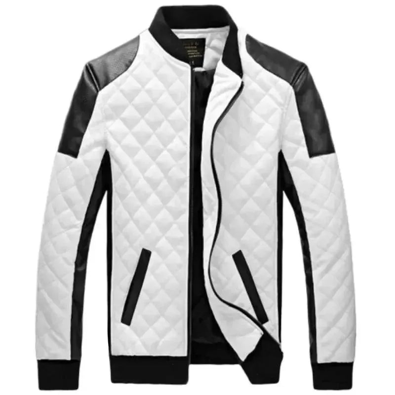 Men's Genuine Leather Motorcycle Jacket - Stylish & Durable Biker Jacket for Riding & Outdoor Adventures
