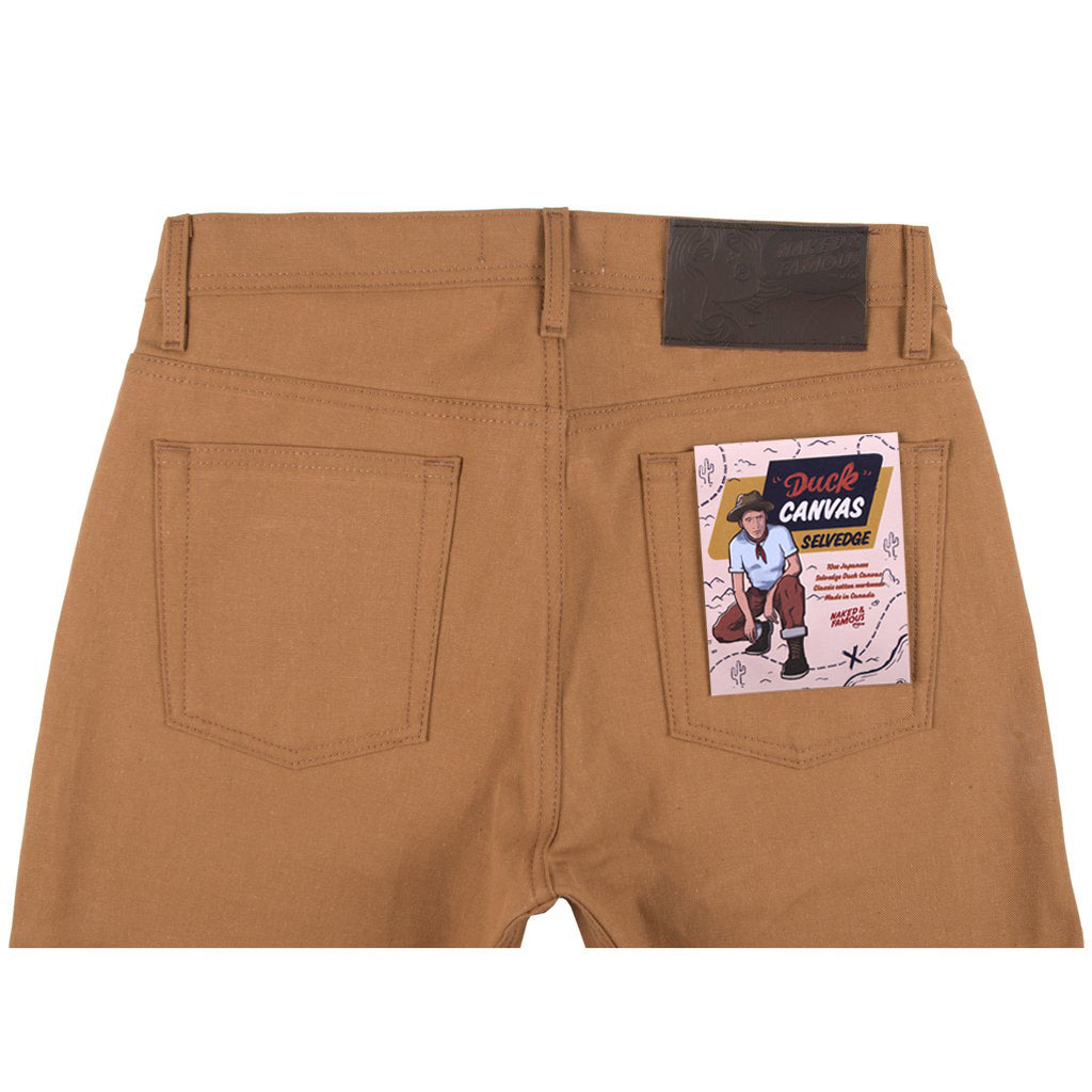 Naked & Famous Duck Canvas Selvedge Jeans - True Guy Fit - Durable Workwear for Men - Perfect for Casual Wear & Outdoor Activities