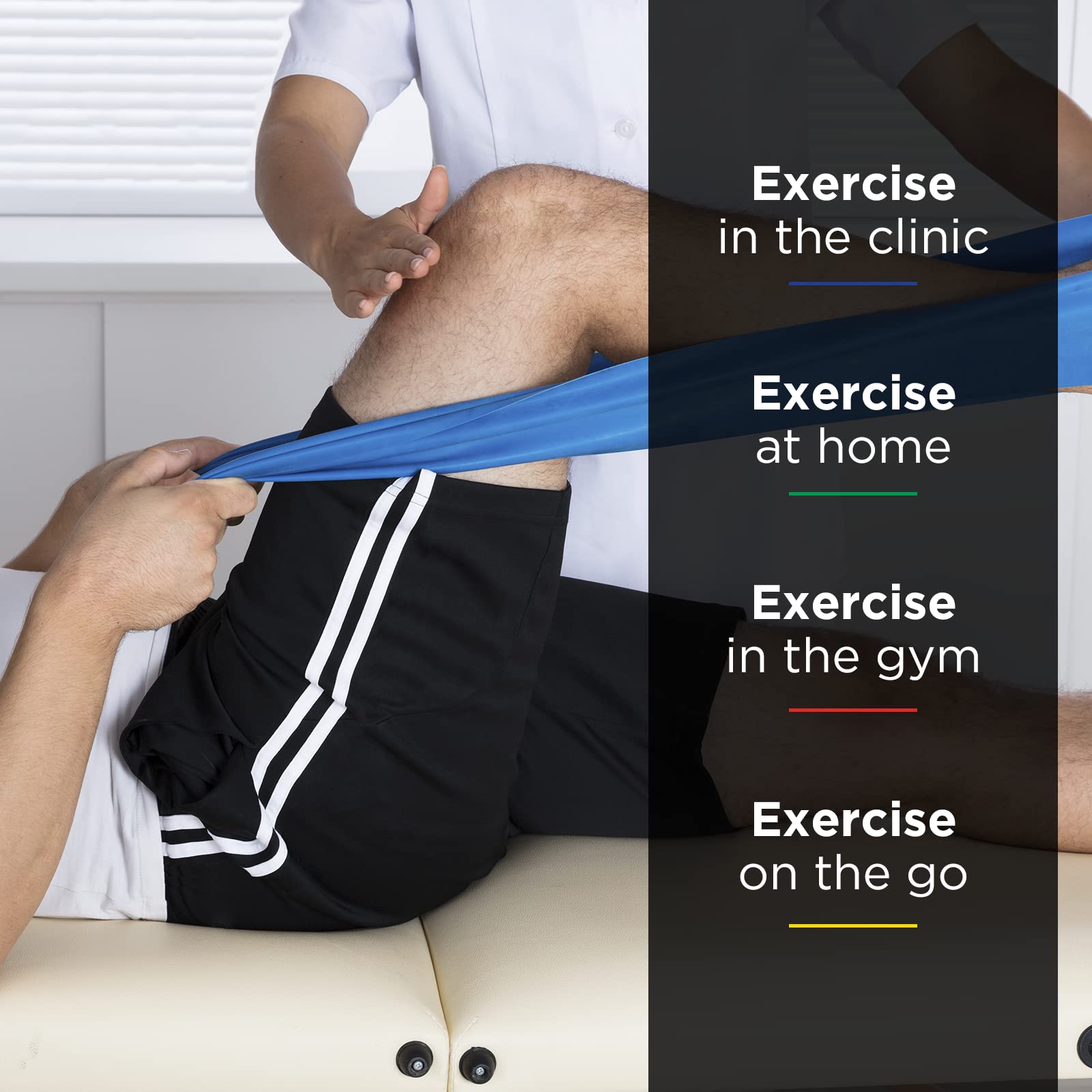 THERABAND Professional Latex Resistance Bands - 50 Yard Roll for Strength Training, Physical Therapy & Home Workout - Extra Heavy Level 5 (Blue) - Perfect for Upper/Lower Body Exercises, Pilates & Rehabilitation