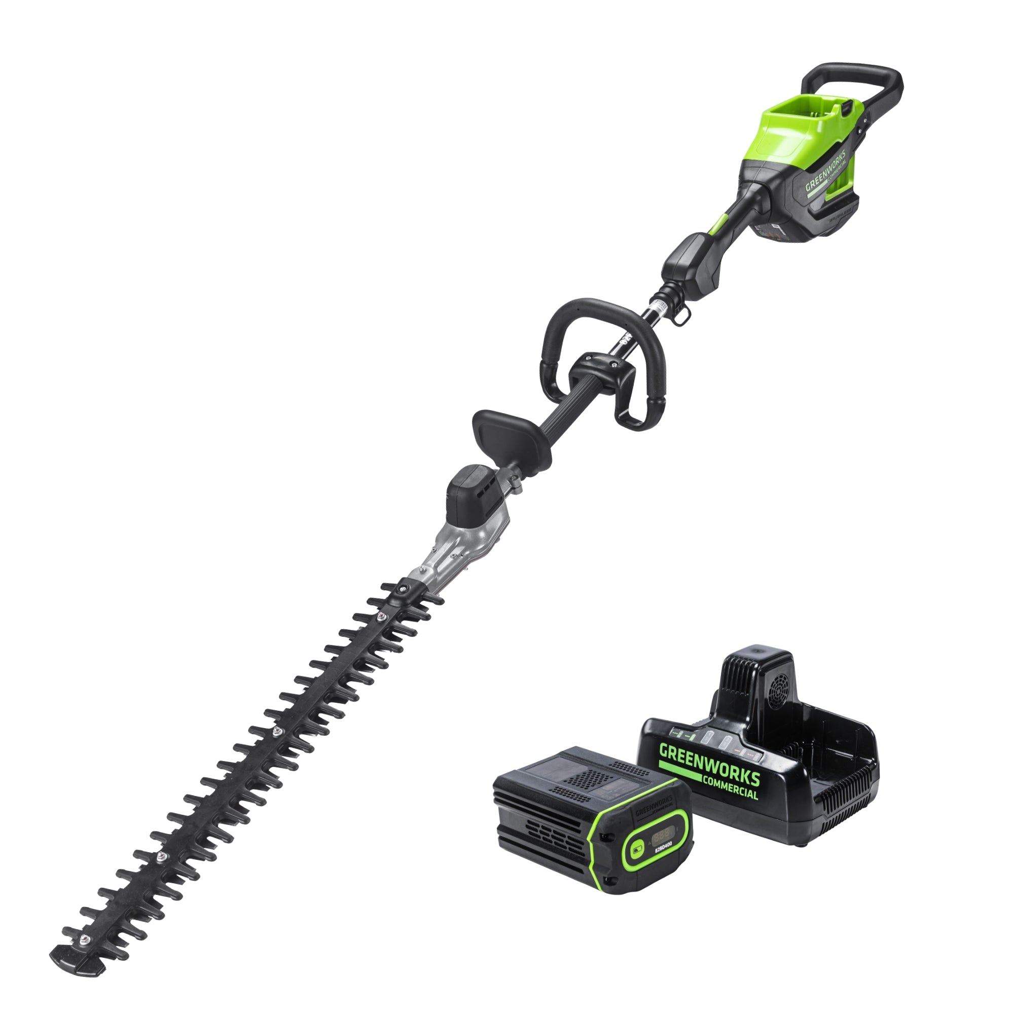 82V Cordless Hedge Trimmer with 2.5Ah Lithium Battery & Fast Dual Port Charger - Lightweight Electric Shrub Trimmer for Garden, Yard, and Landscaping Maintenance