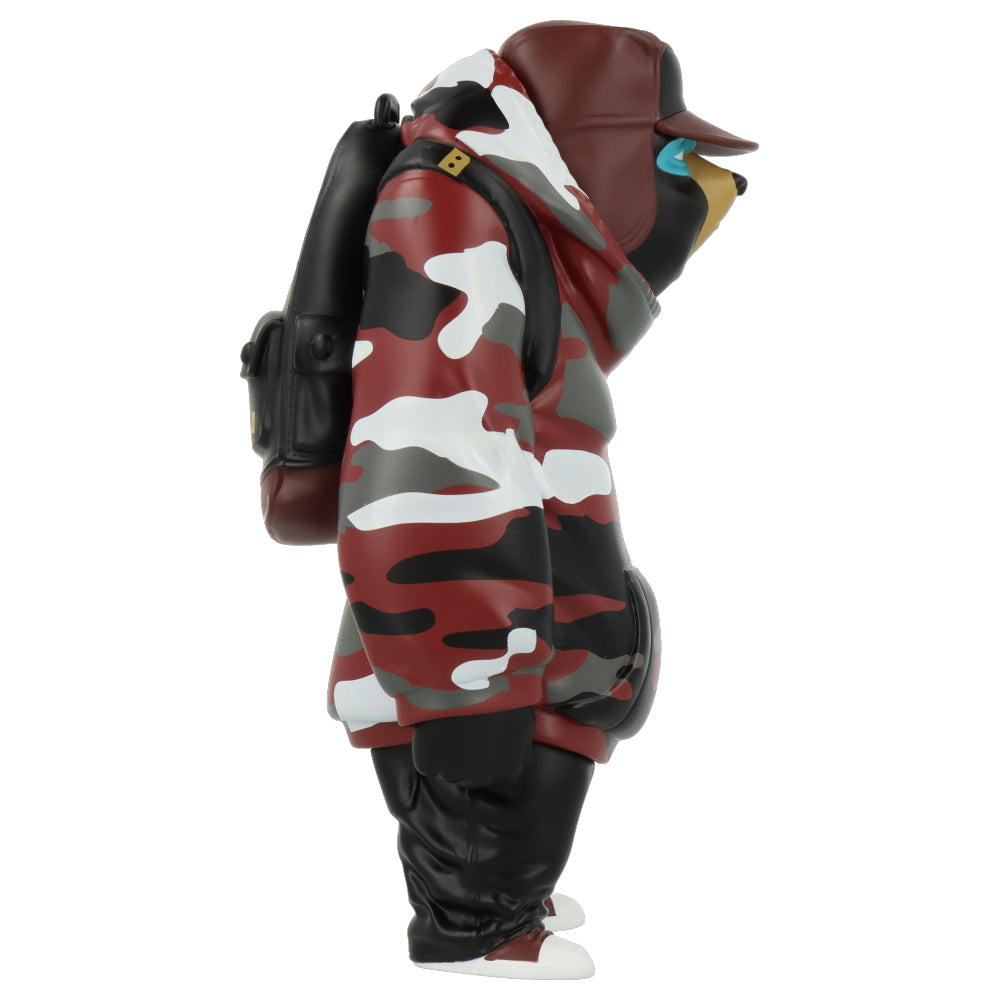 Kub Brick Red Camo Edition by Mike Fudge x UVD Toys - Limited Edition Collectible Art Toy for Display & Photography - Perfect for Urban Street Art Collections and Creative Home Decor