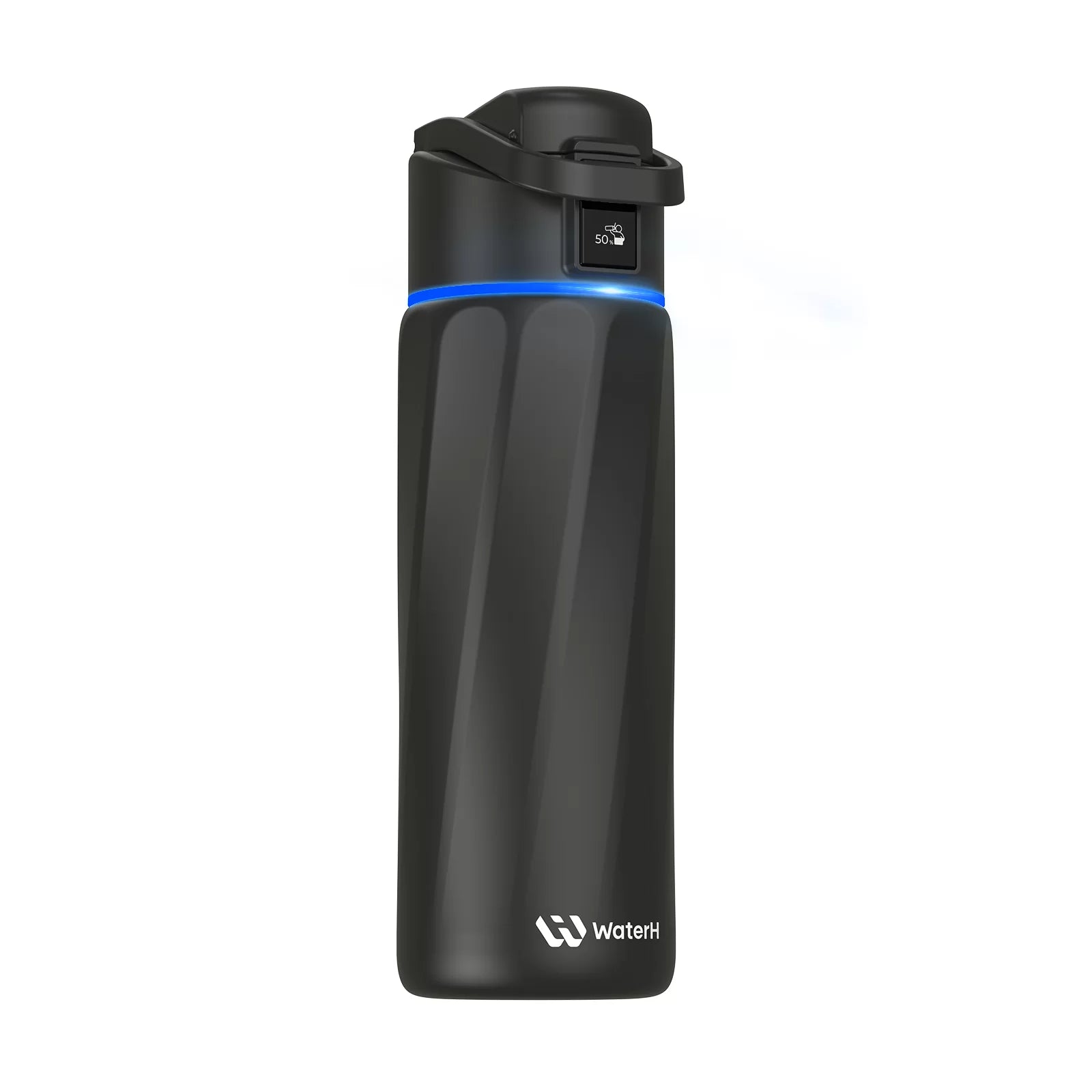 WaterH Smart Water Bottle 24oz with Hydration Tracking & App Sync - Leak Proof, BPA Free Stainless Steel Bottle for Gym, Hiking & Daily Hydration | Official Store