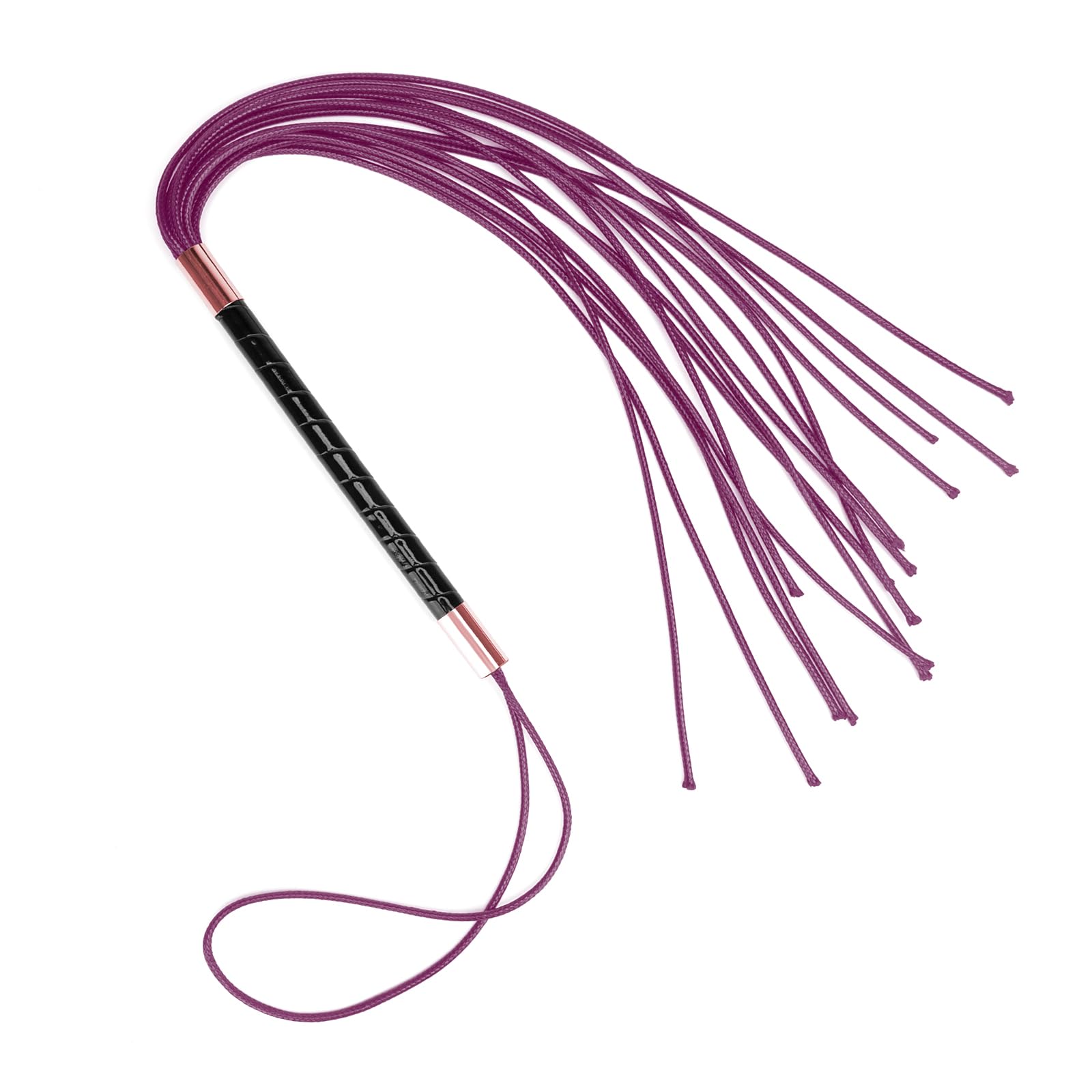 Black Adult Fantasy Whip for Role Play - Smooth Handle Sex Toy for Couples