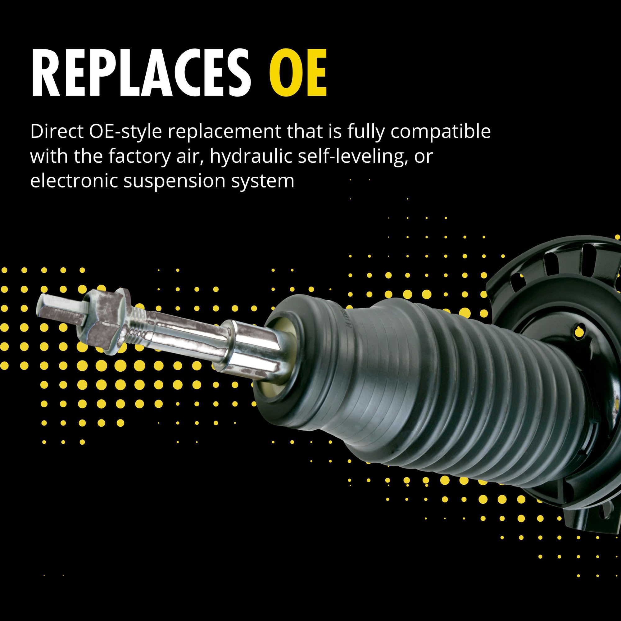 Monroe 40038 Shock Absorber - Premium Replacement Shocks for Smooth Ride | Compatible with Various Vehicles | Ideal for Off-Road, Daily Commute & Towing