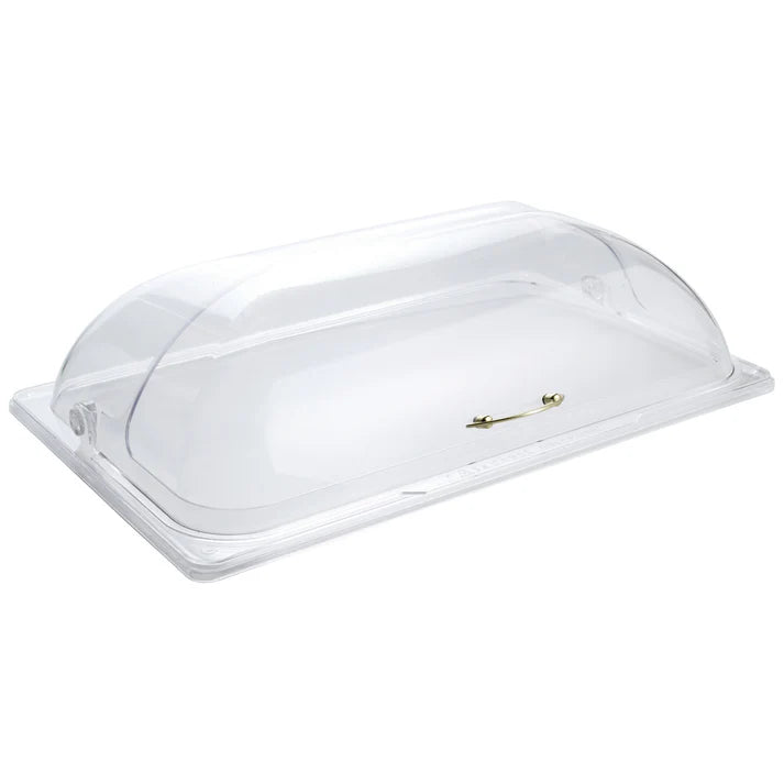 Winco Full Size Dome Cover with Flip Opening - Premium Food Warmer & Protector for Buffets, Catering & Restaurants