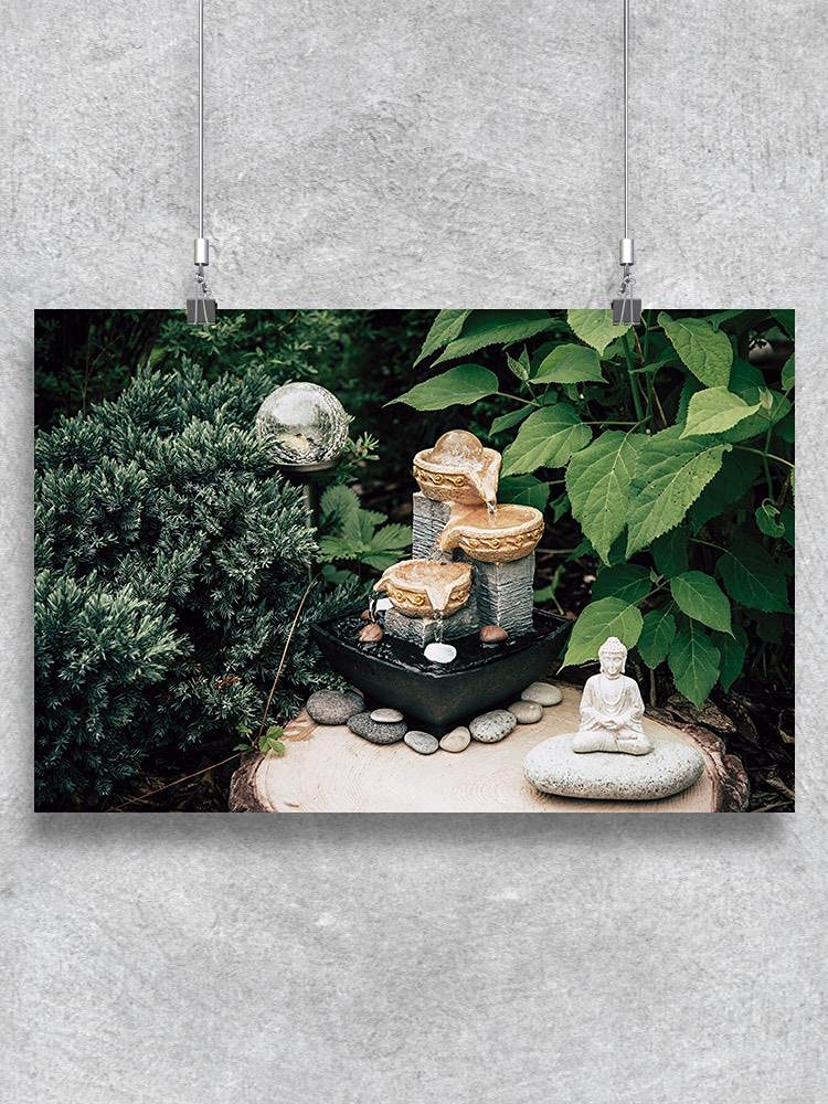 Zen Garden Design Poster - Calming Japanese Landscape Wall Art for Home & Office Decor | Perfect for Meditation Spaces & Relaxation Rooms