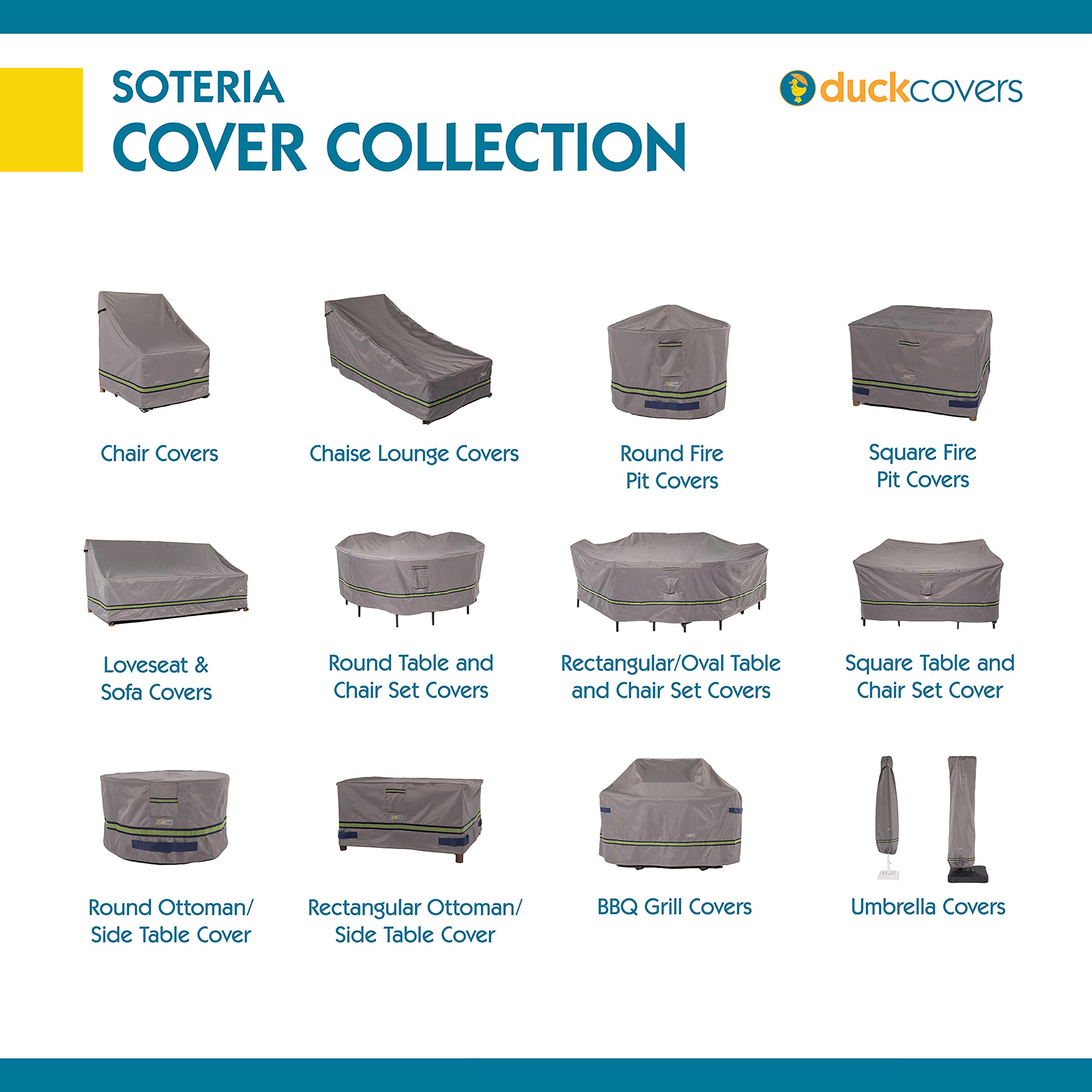 Duck Covers Soteria Waterproof 74 Inch Patio Chaise Lounge Chair Cover - Heavy Duty Outdoor Furniture Protection for All Weather - Perfect for Poolside, Deck, Garden & Backyard Use