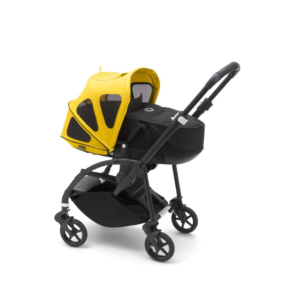 Bugaboo Bee Breezy Sun Canopy Stroller Accessory - UPF 50+ Sun Protection & Ventilation Panels, Lemon Yellow - Perfect for Outdoor Walks, Beach Trips & Summer Adventures with Baby