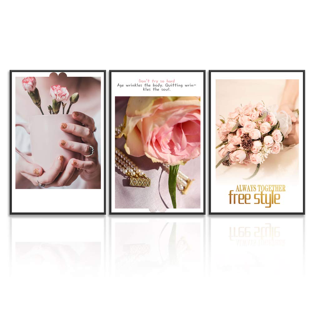 Wall26 3-Panel Framed Canvas Wall Art Set - Modern Cityscape Buildings Theme Print (16x24 Inches Each) for Living Room & Bedroom Decor - Ready to Hang Home Decoration for Apartments, Offices & Dorm Rooms