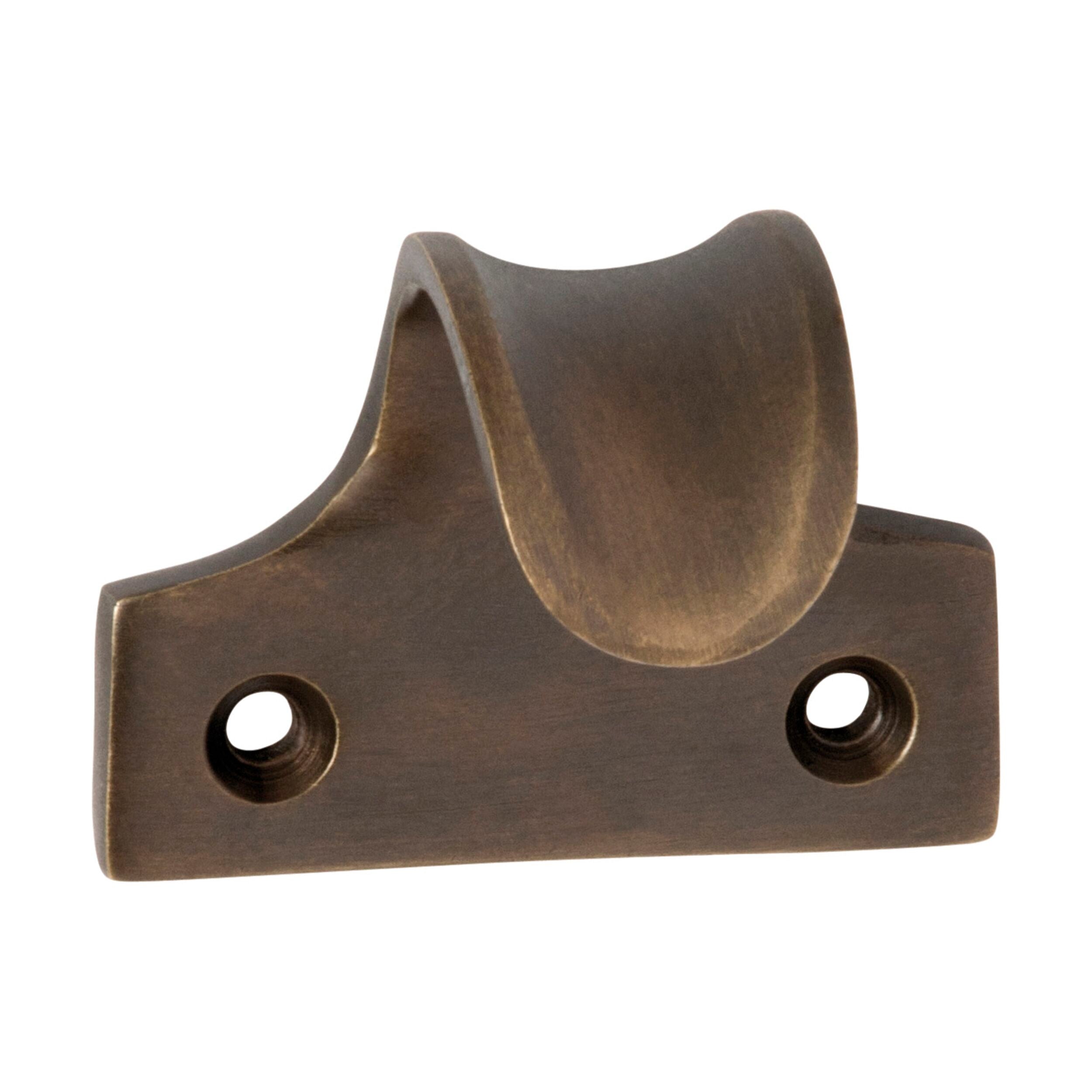 Antique Brass Sash Lift - 2303 H38xW45xP30mm - Vintage Window Hardware for Traditional Homes & Restoration Projects - Perfect for Classic Windows, Doors, and Cabinets