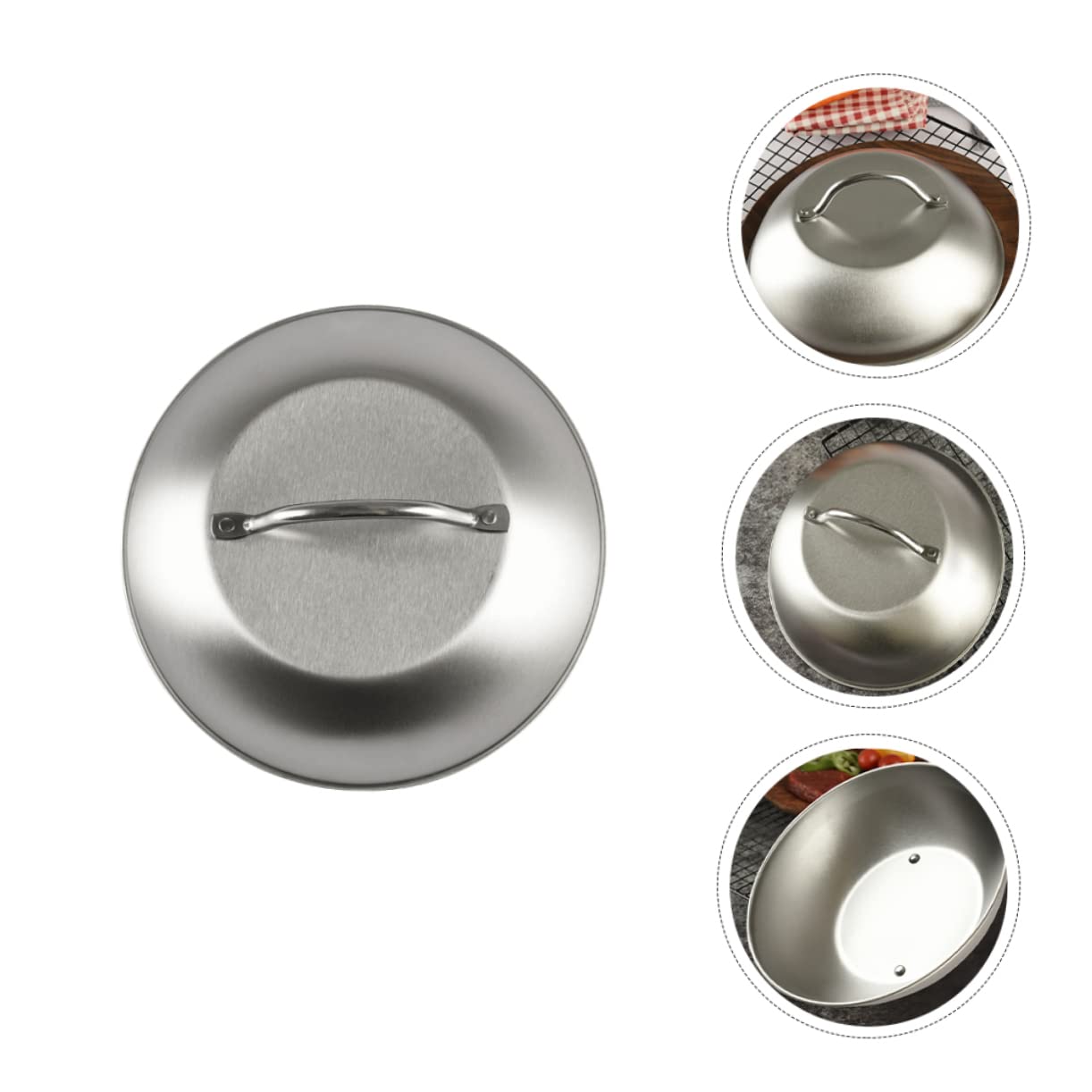 12 Inch Stainless Steel Splatter Screen Cover for Frying Pans, Skillets & Woks - Heat-Resistant Food Umbrella for Indoor Cooking & Outdoor Grilling - Perfect for Stovetop, BBQ, Camping & Kitchen Use