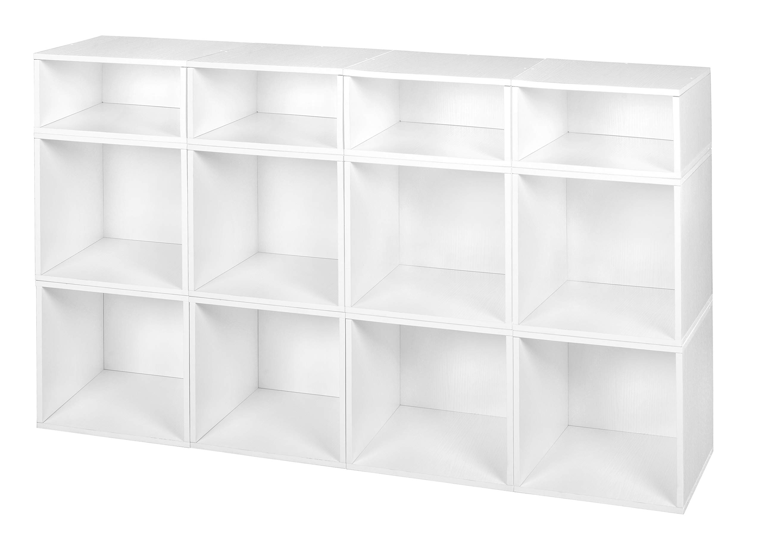 Premium Niche Cubo Deluxe Storage Set - 8-Piece Organizer with Full & Half Size Cubes in White | Perfect for Closet, Nursery, and Office Organization
