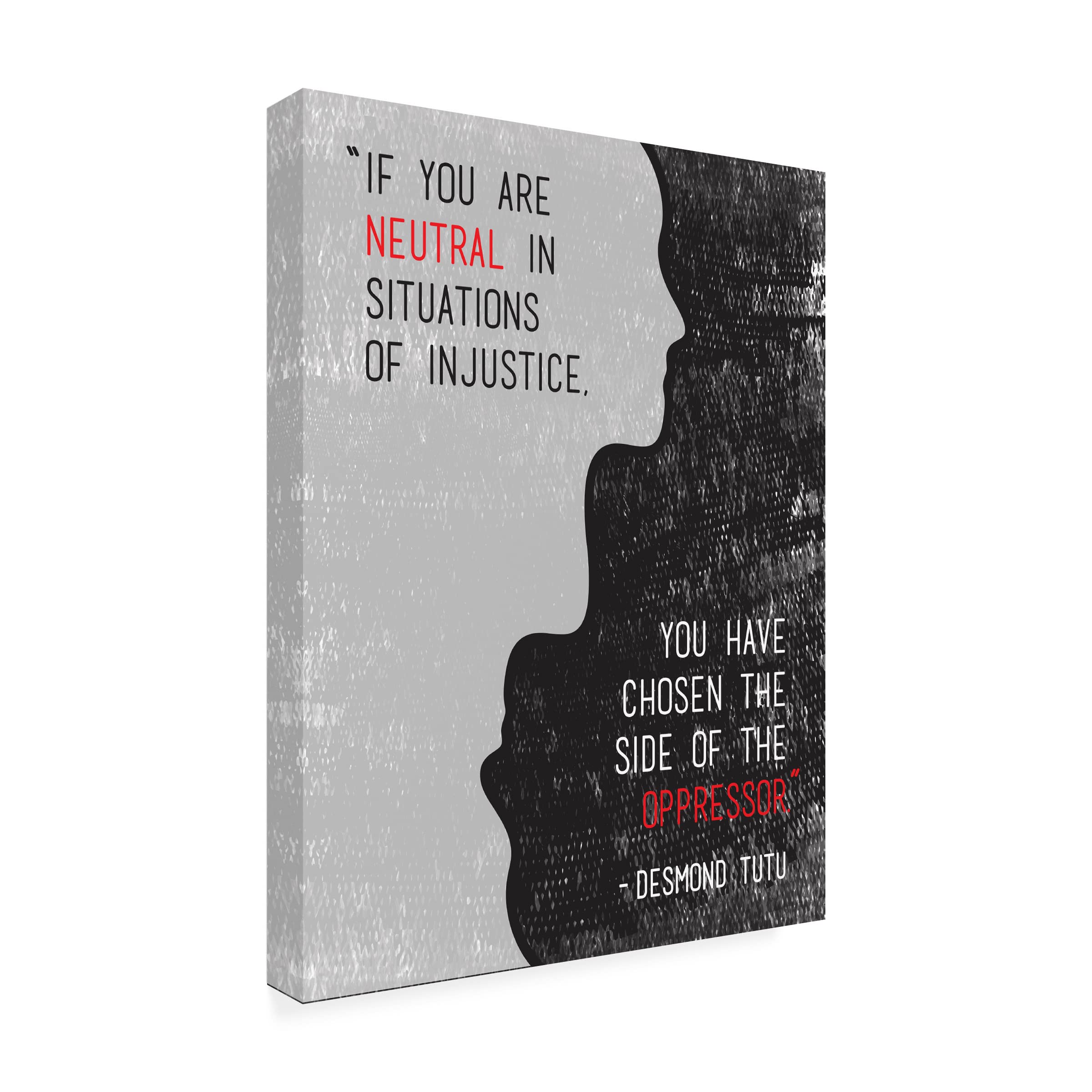 Trademark Fine Art 'Injustice' Canvas Wall Art Print by Tenisha Proctor - Modern Home Decor for Living Room, Bedroom & Office
