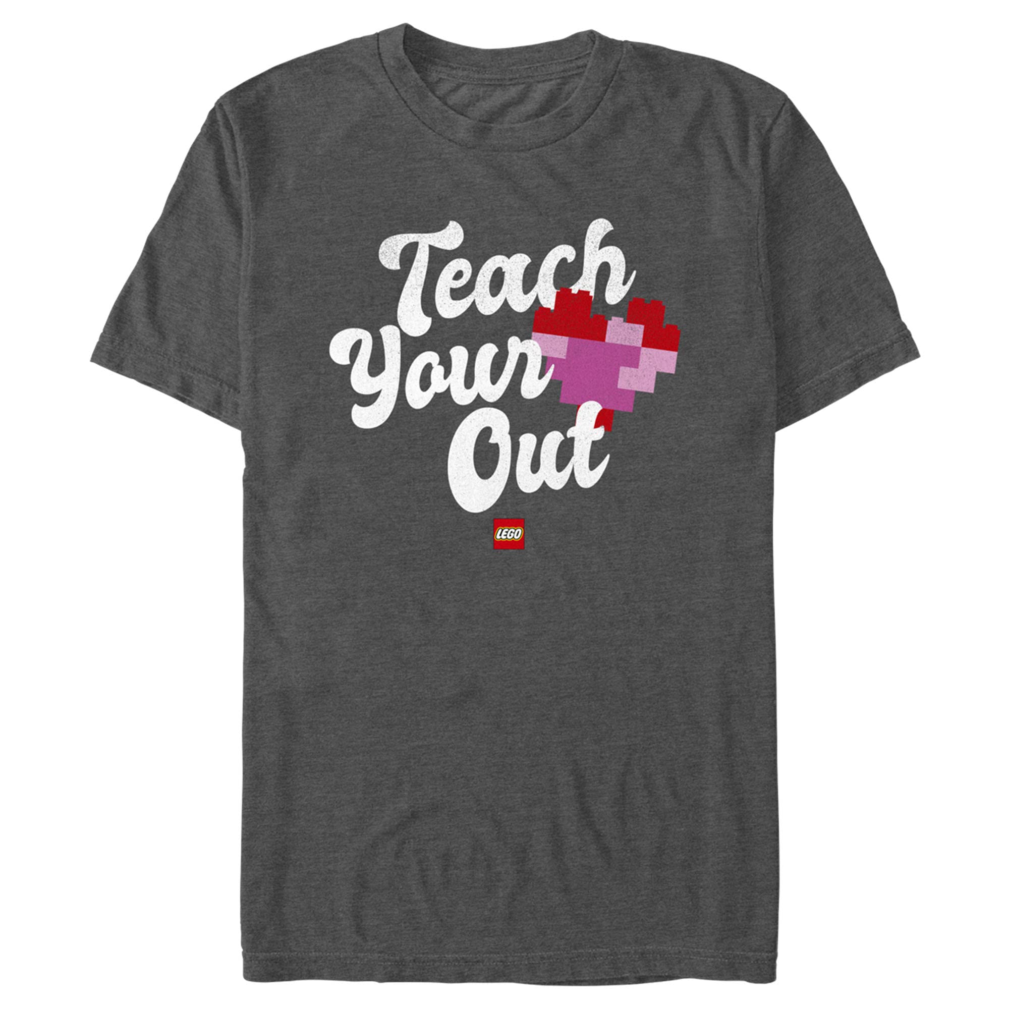 Lego Iconic Teach Your Heart Out Men's Graphic T-Shirt - Cool Short Sleeve Tee for Young Adults - Perfect for Casual Wear, Gaming & Comic Con Events