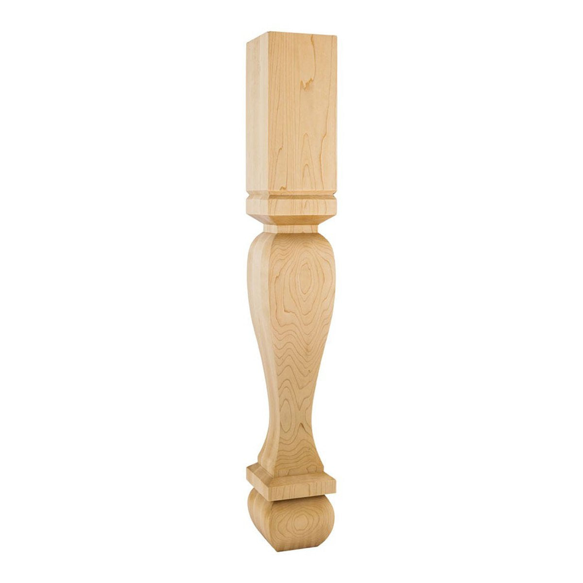 Square Cherry Wood Table Leg 5