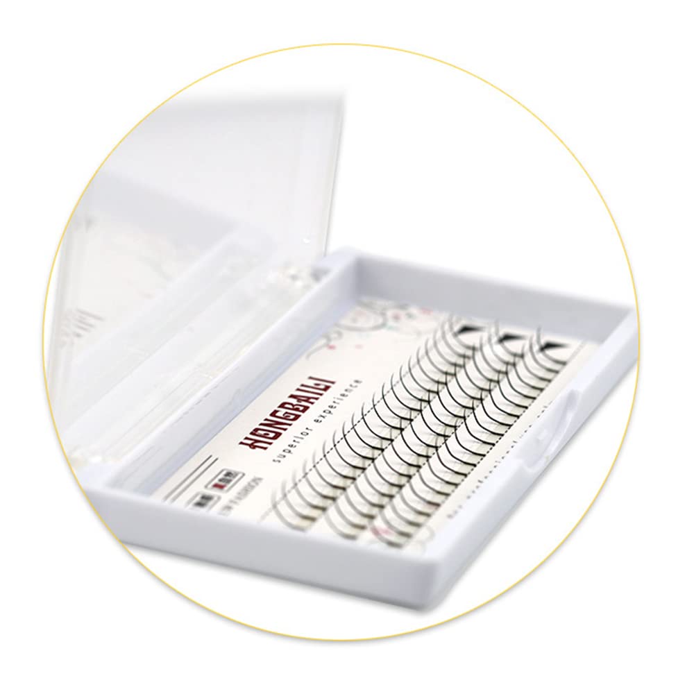 Natural Soft Grafted Eyelashes - A/M Shape C Curl Premade Spikes Fairy Lashes, Professional Individual Clusters Lash Extension (12mm, 3 Rows) for Fluffy Fishtail Look | Perfect for Daily Wear, Special Occasions & Professional Makeup Artists