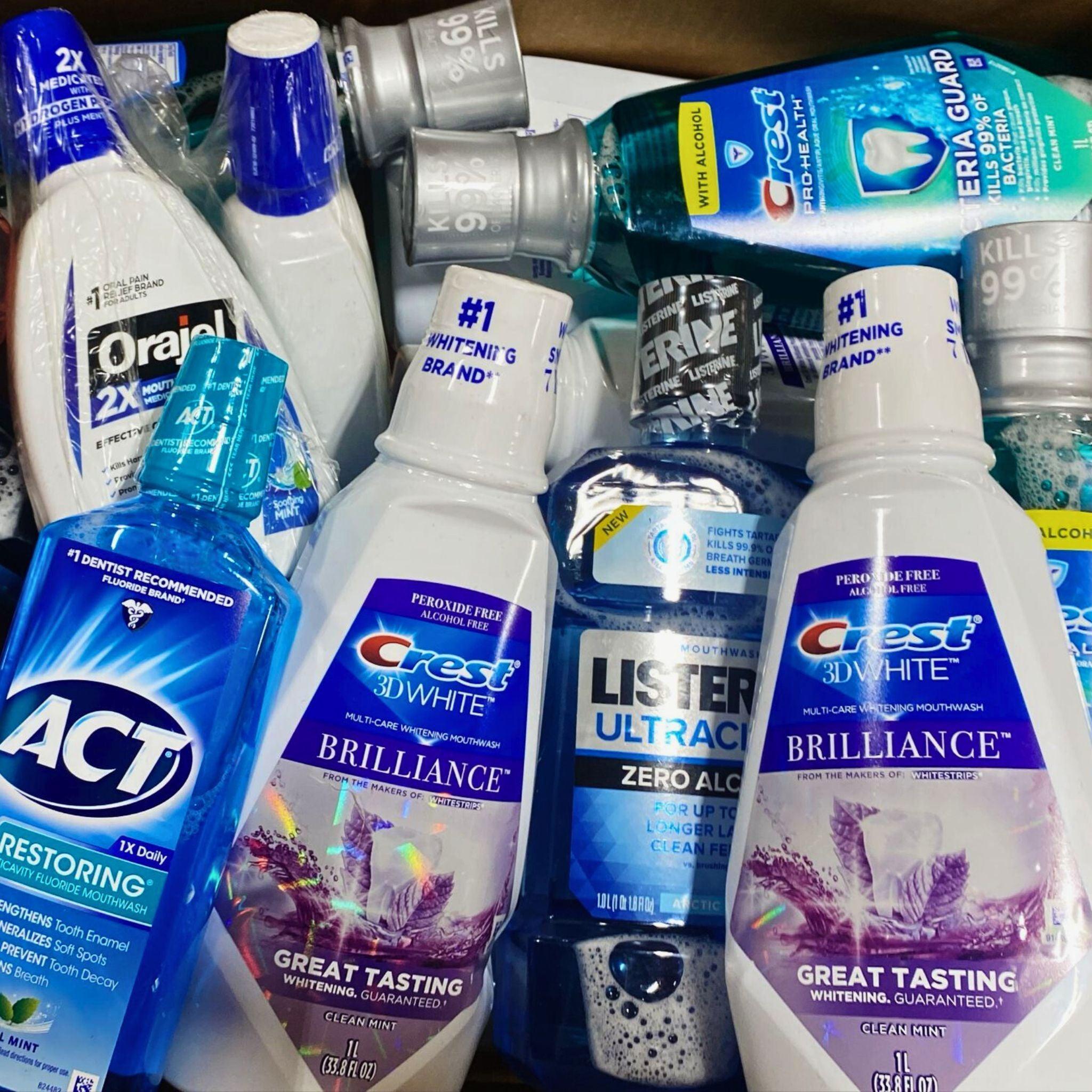 50 Pcs Assorted Mouthwash Variety Pack - Fresh Breath Oral Care for Home, Travel & Office Use