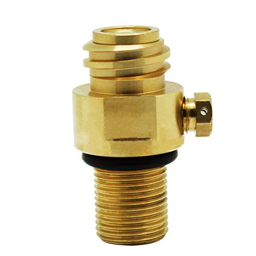 SODa Stream Club CO2 Cylinder Refill Adapter - TR21-4 Thread Converter with Vent Bleed Valve for CGA320 Connector | Compatible with Soda Makers & Home Carbonation Systems | Perfect for DIY Soda, Sparkling Water & Carbonated Drinks