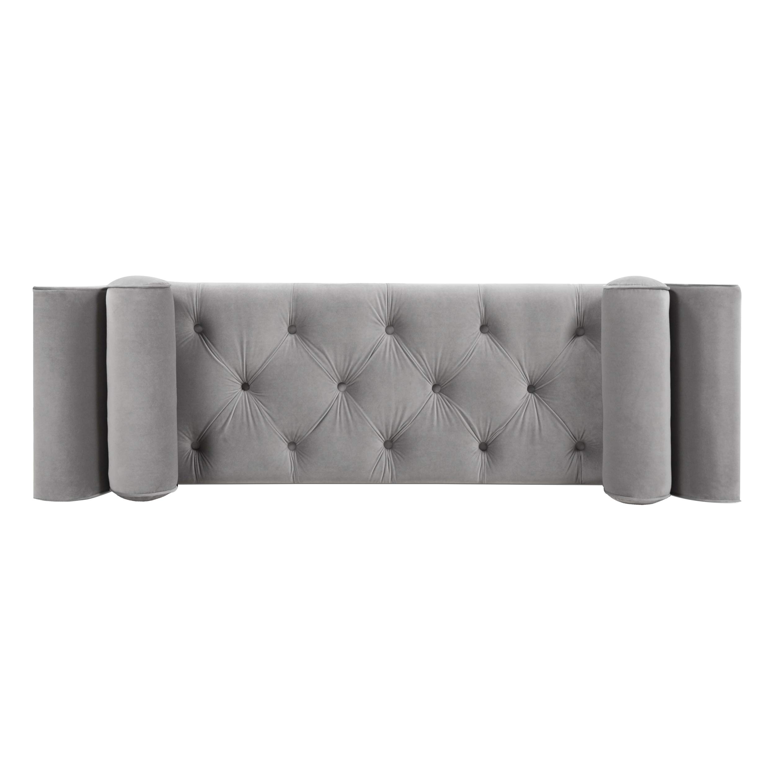 Jennifer Taylor Home Alma Tufted Flared Arm Entryway Bench - Stylish Upholstered Storage Bench for Hallway, Bedroom & Living Room - Perfect for Entryway Seating & Shoe Storage