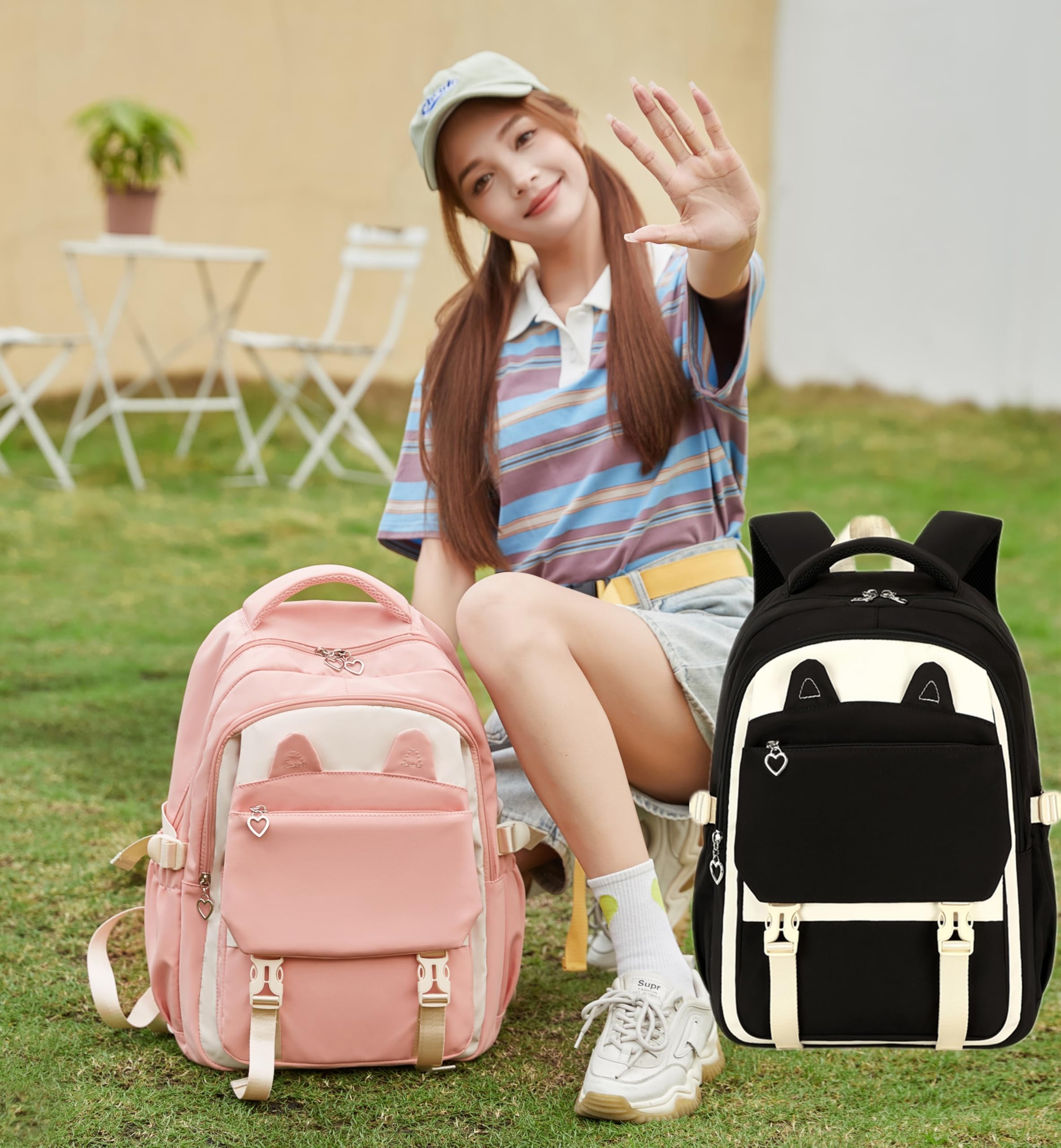 Cute Kids Backpack for Girls - Durable Laptop Backpack for Women & Teens - School Bookbag for Elementary & Middle School Students - Perfect for School, Travel & Daily Use