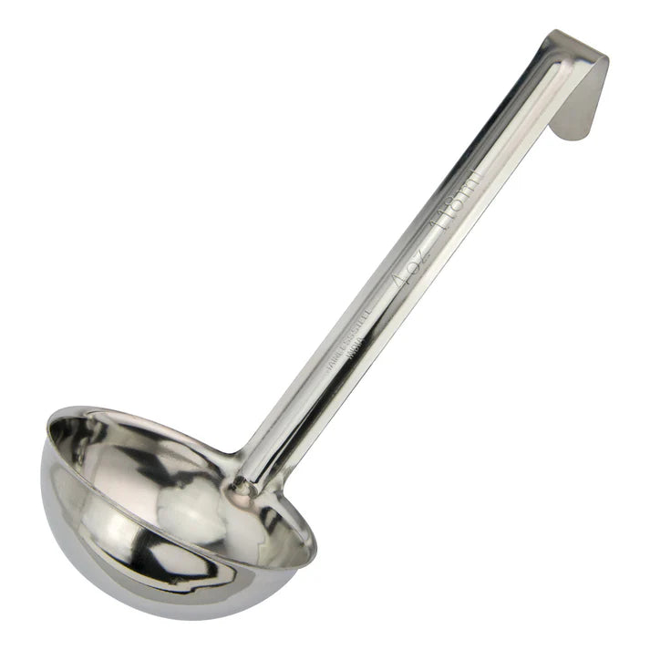 Winco 4 Oz Stainless Steel Ladle with Short Handle - Perfect for Soup, Sauce & Cooking - LDI 40SH - Ideal for Restaurants, Catering & Home Kitchens