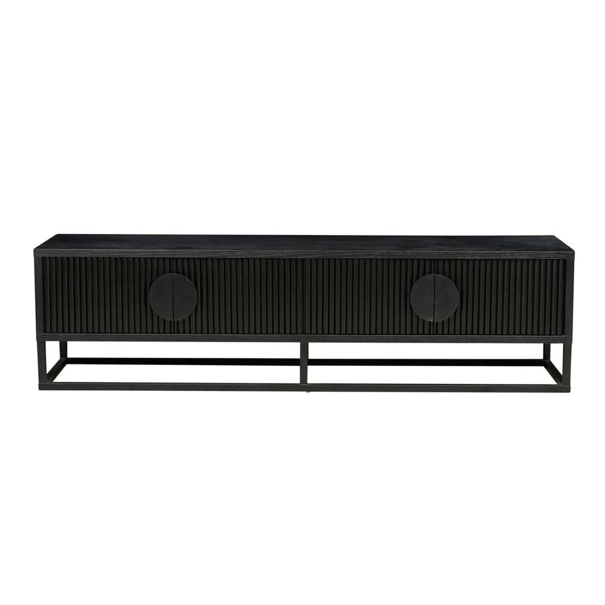 Benjamin Ripple Entertainment Unit - Modern TV Stand with Storage for Living Room, Bedroom & Home Theater - Perfect for 65 Inch TV & Media Storage