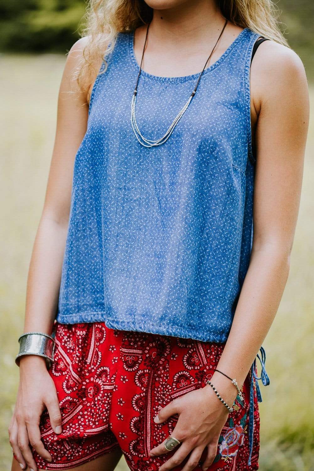 Authentic Hill Tribe Silver Strands Necklace – Handmade Tribal Jewelry for Women | Perfect for Boho Fashion, Festivals & Layering