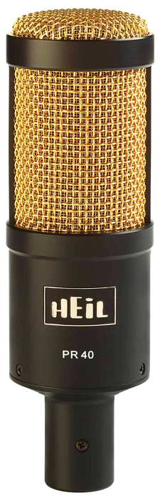 Heil Sound PR 40 Professional Large-Diameter Dynamic Studio Microphone with Free VEA AI Audio Enhancer - Perfect for Podcasting, Voiceovers & Home Recording Studios