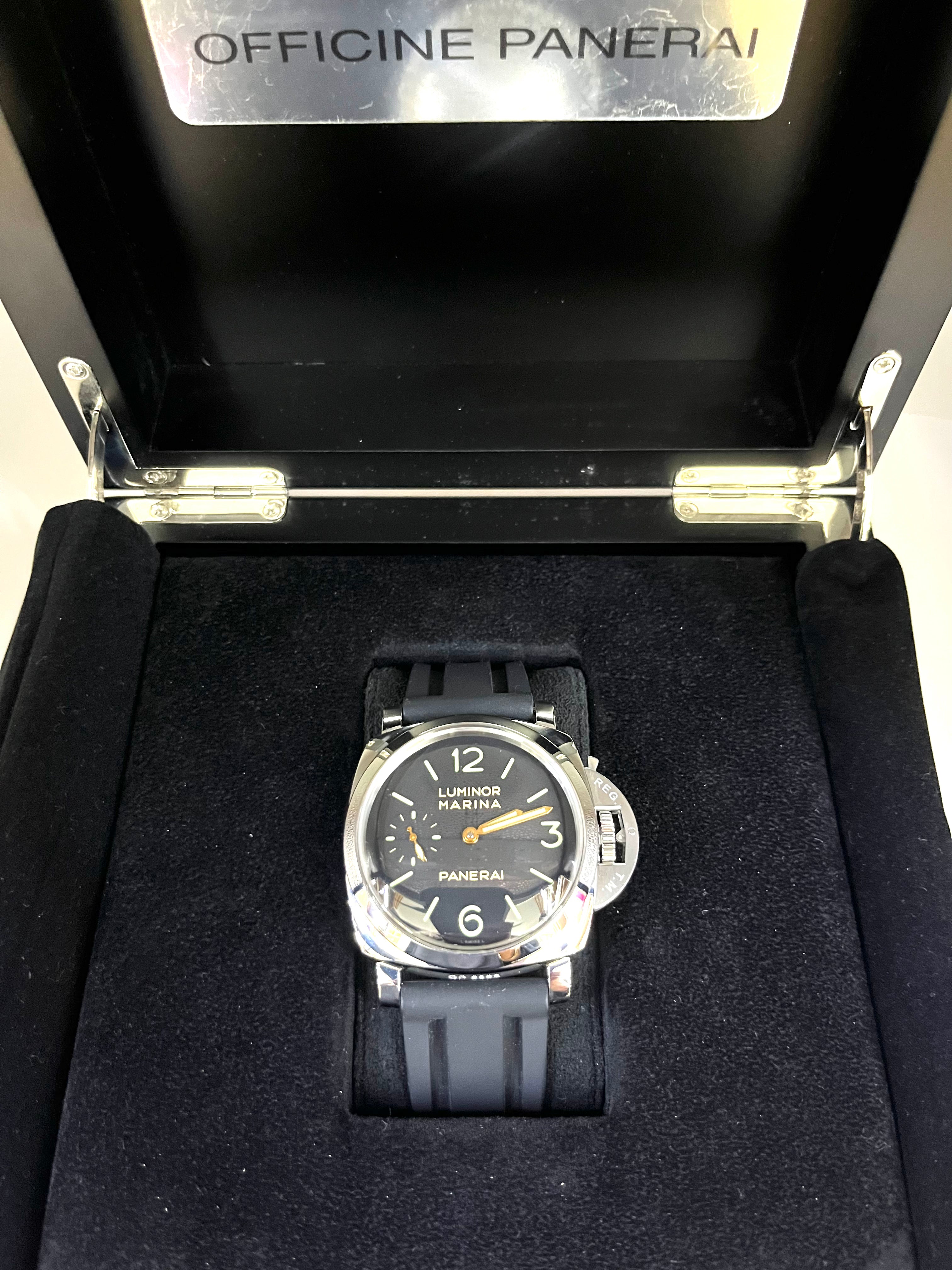 Panerai Luminor Marina Men's Luxury Stainless Steel Automatic Watch - Perfect for Diving, Business & Formal Occasions
