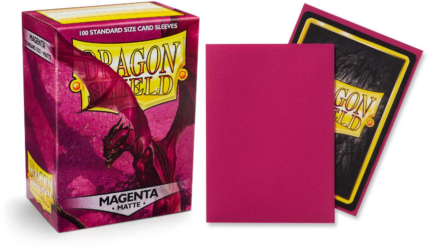 Dragon Shield Matte Magenta Sleeves - Premium Quality Card Protectors for MTG, Pokemon & Yu-Gi-Oh! Trading Cards - Perfect for Gaming Tournaments & Collectors
