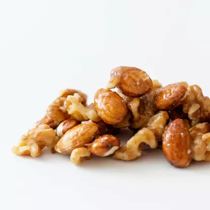 Premium Manuka Honey Coated Almonds & Walnuts - 100g Natural Healthy Snack for Energy Boost | Perfect for Office, Hiking & Gift Giving
