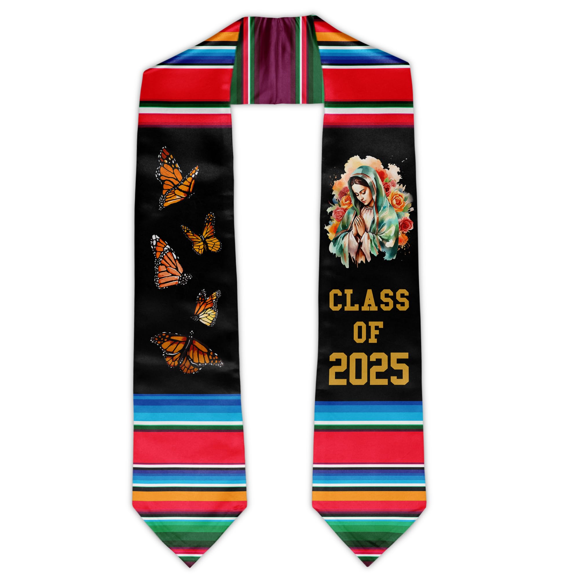 Class of 2025 Mexican Graduation Stole - 72 Inch Traditional Graduation Sash for High School & College Ceremonies - Perfect Graduation Gift for Students