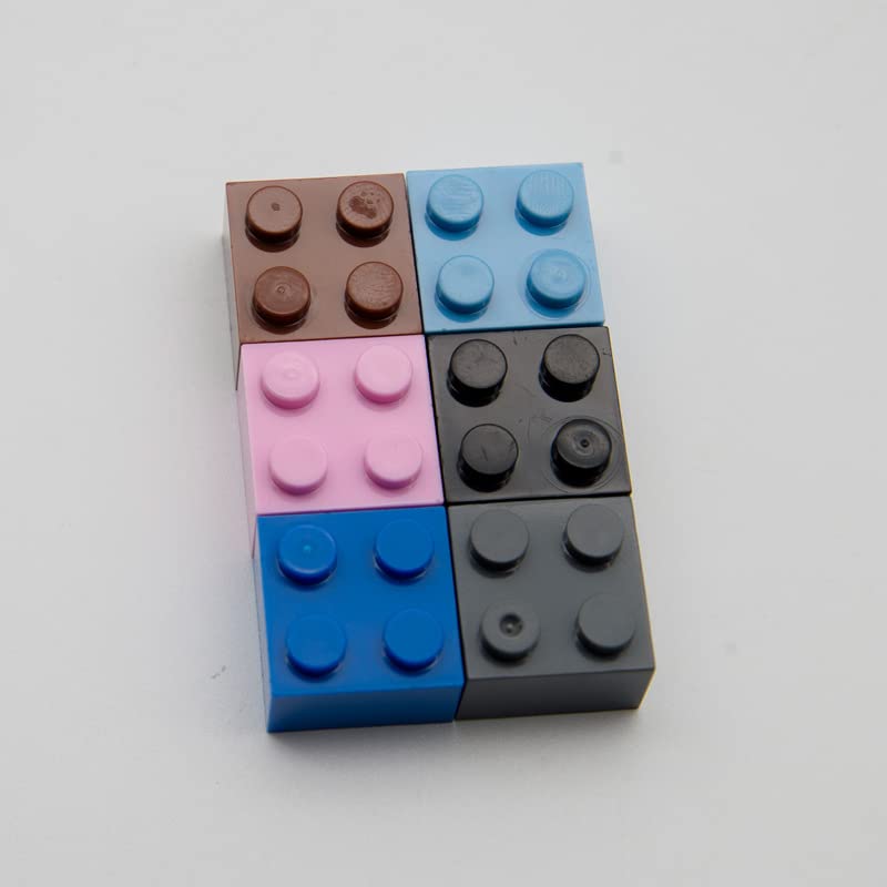 100-Piece 2x2 Red Classic Building Bricks Bulk - Compatible with Lego Parts & Pieces | Perfect for DIY Projects, Kids' Creative Play & Educational STEM Activities