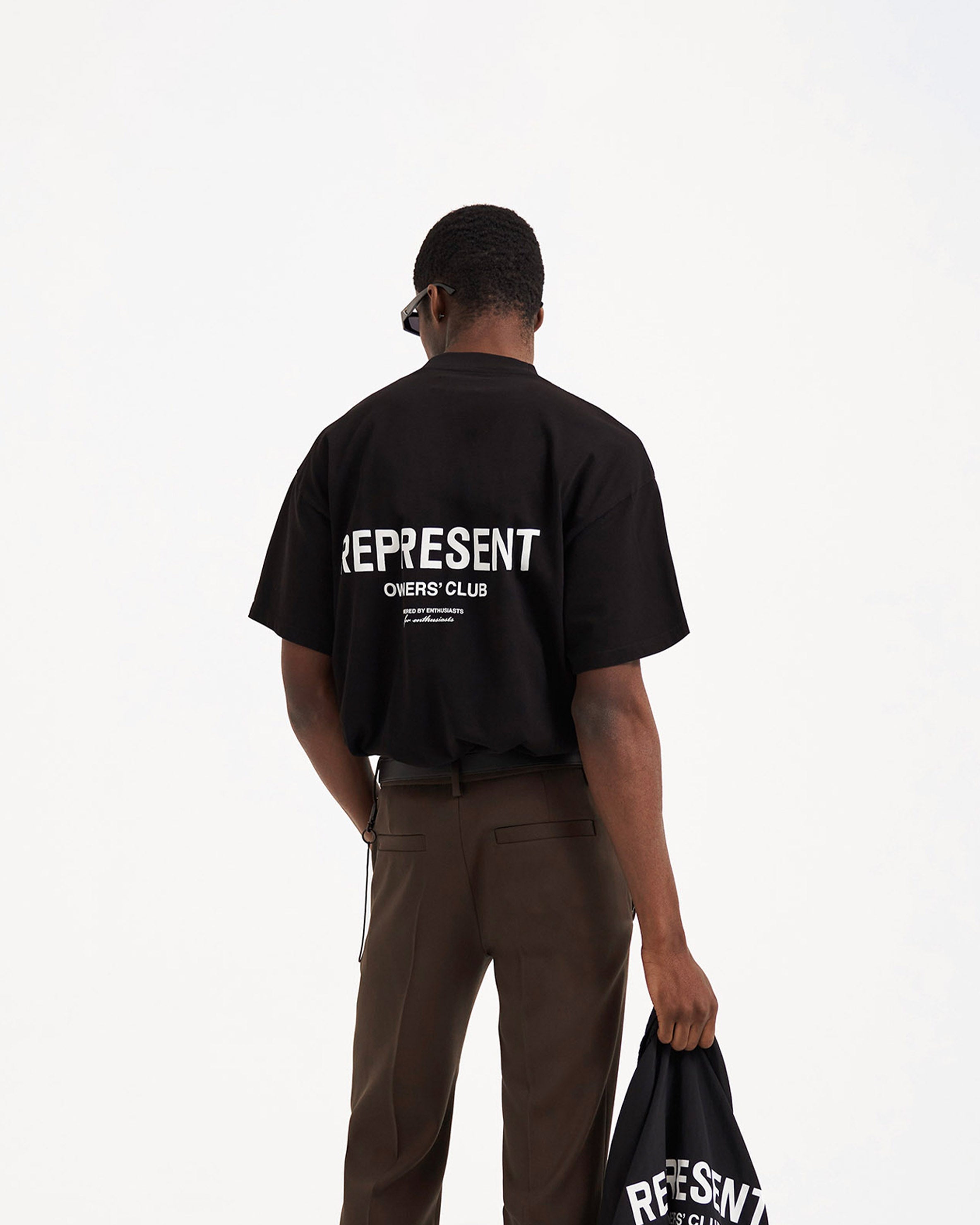 Represent Owners Club T-Shirt - Black | Premium Cotton Men's Tee for Casual Wear & Street Style