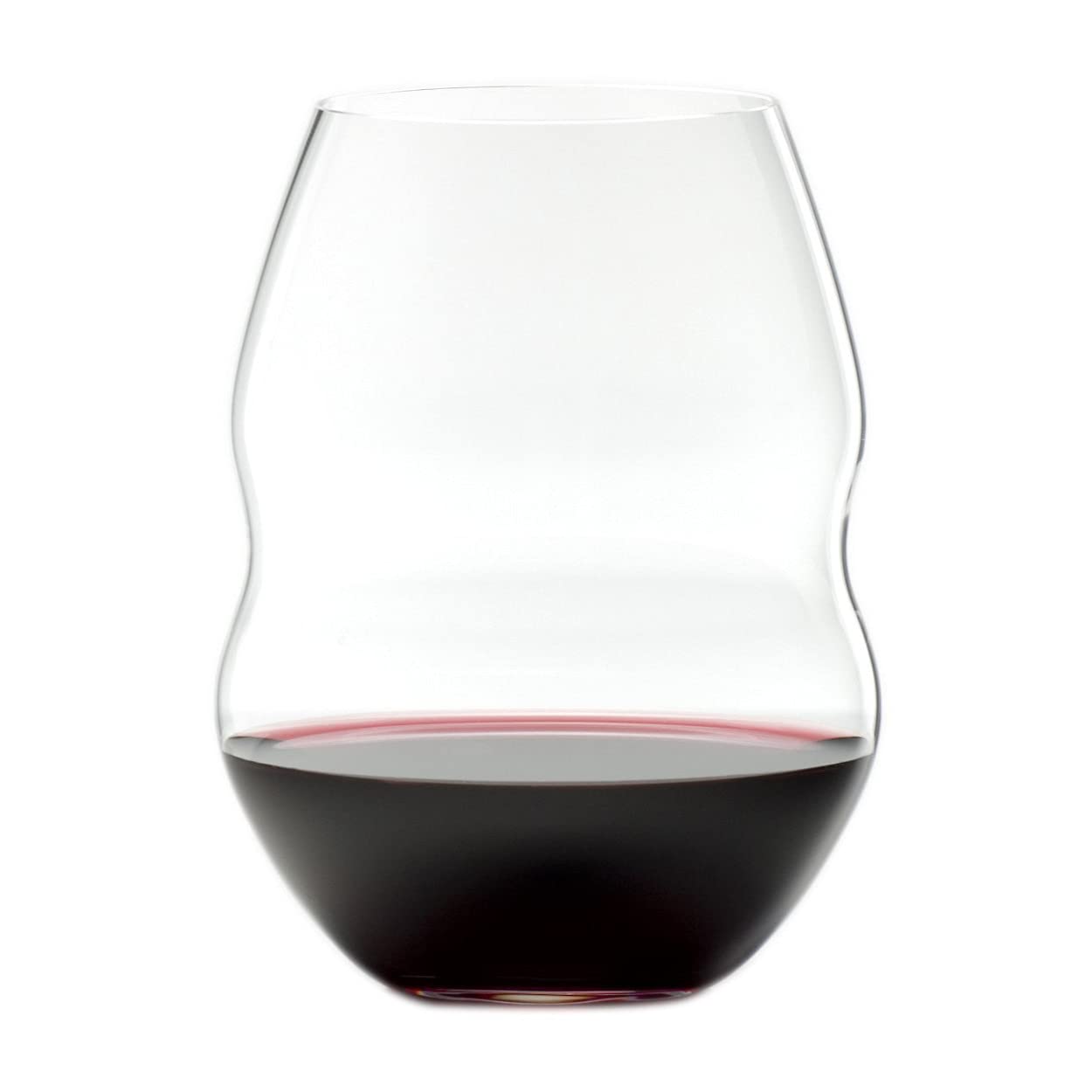 Premium Riedel Swirl Red Wine Glasses Set of 12 with Microfiber Polishing Cloths - Crystal Clear Stemware for Wine Tasting, Dinner Parties & Gift Giving