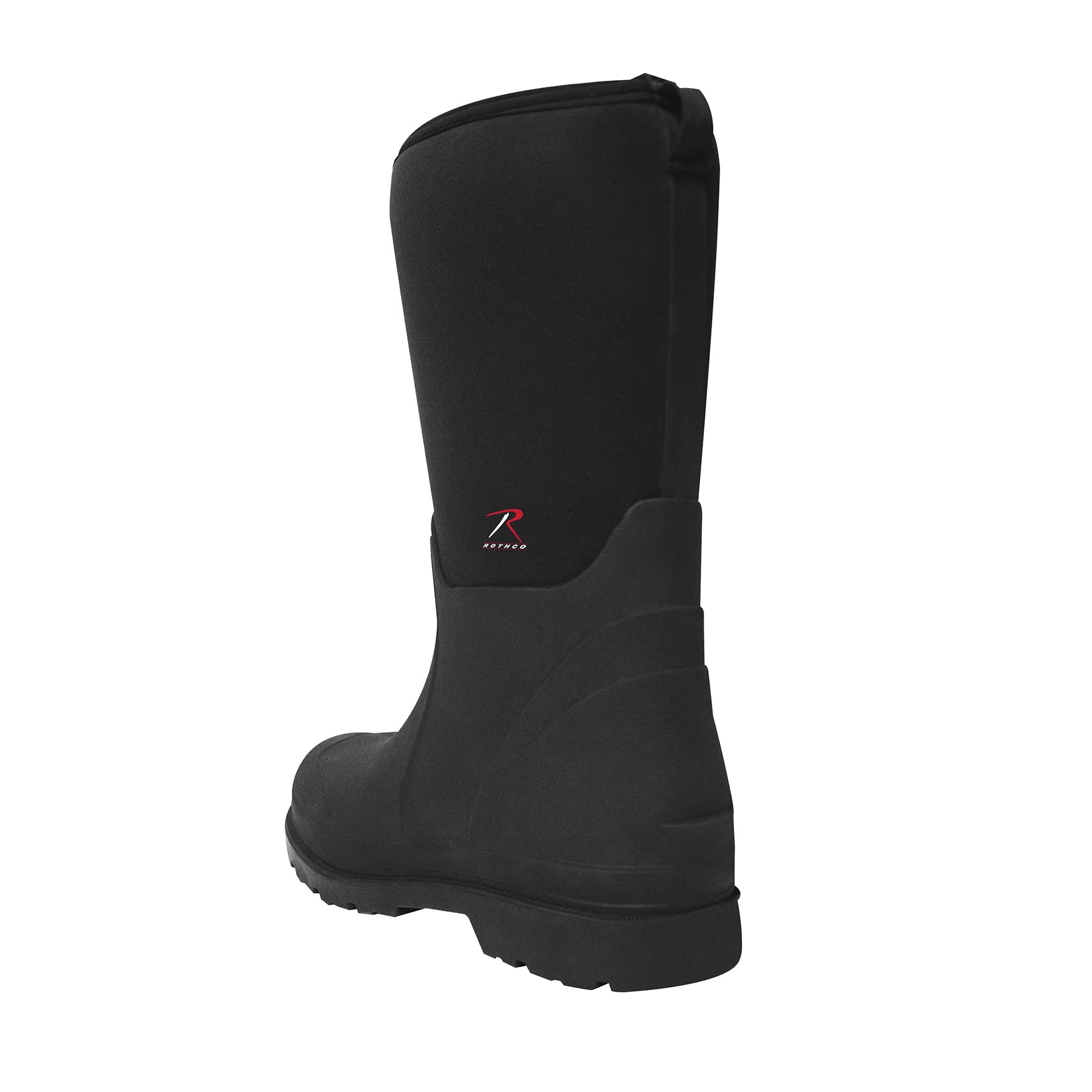 Rothco Men's 14.5 Inch Waterproof Rubber Boots - Black Size 8 - Heavy Duty Work Boots for Hunting, Fishing & Outdoor Activities