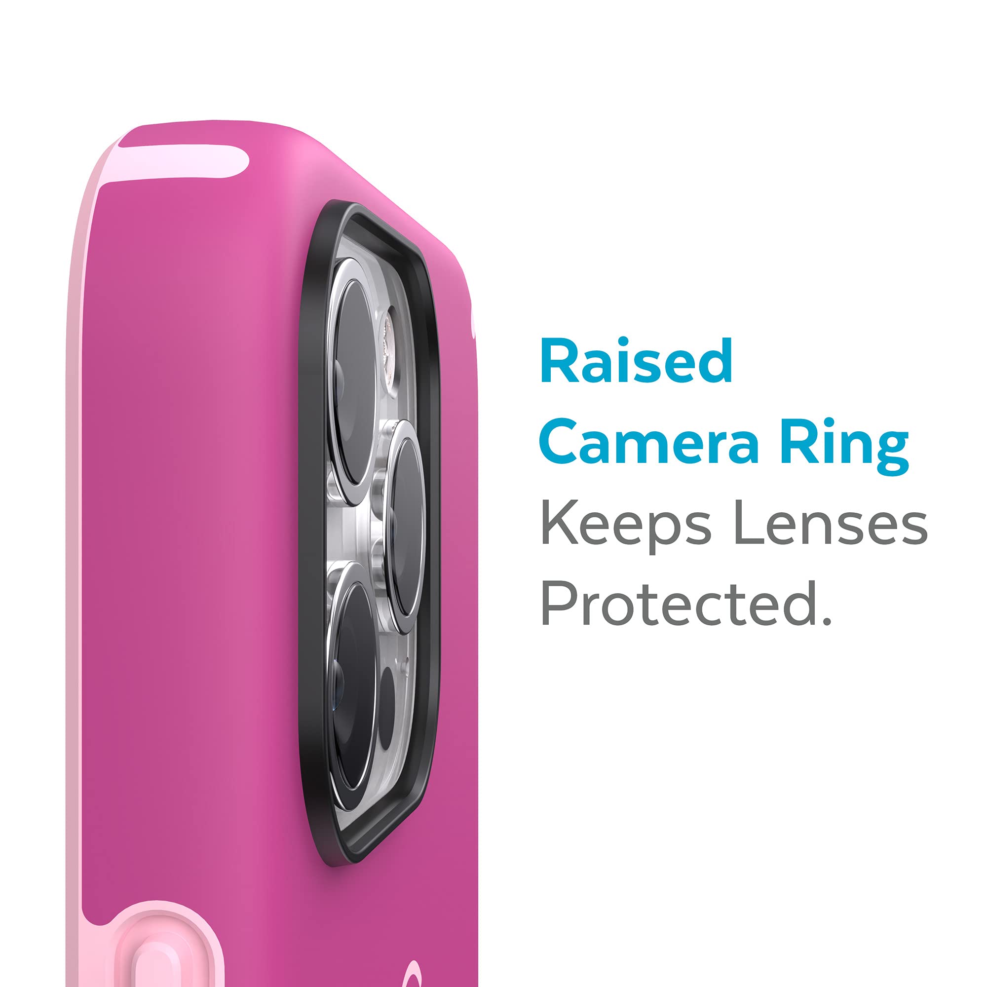 Speck iPhone 13 Pro Max Case with MagSafe - Shockproof Protective Cover Compatible with iPhone 12 Pro Max & 13 Pro Max - Scratch Resistant, Soft Touch Coating in Orchid Pink & Rosy Pink | Perfect for Daily Use, Travel Protection & Wireless Charging