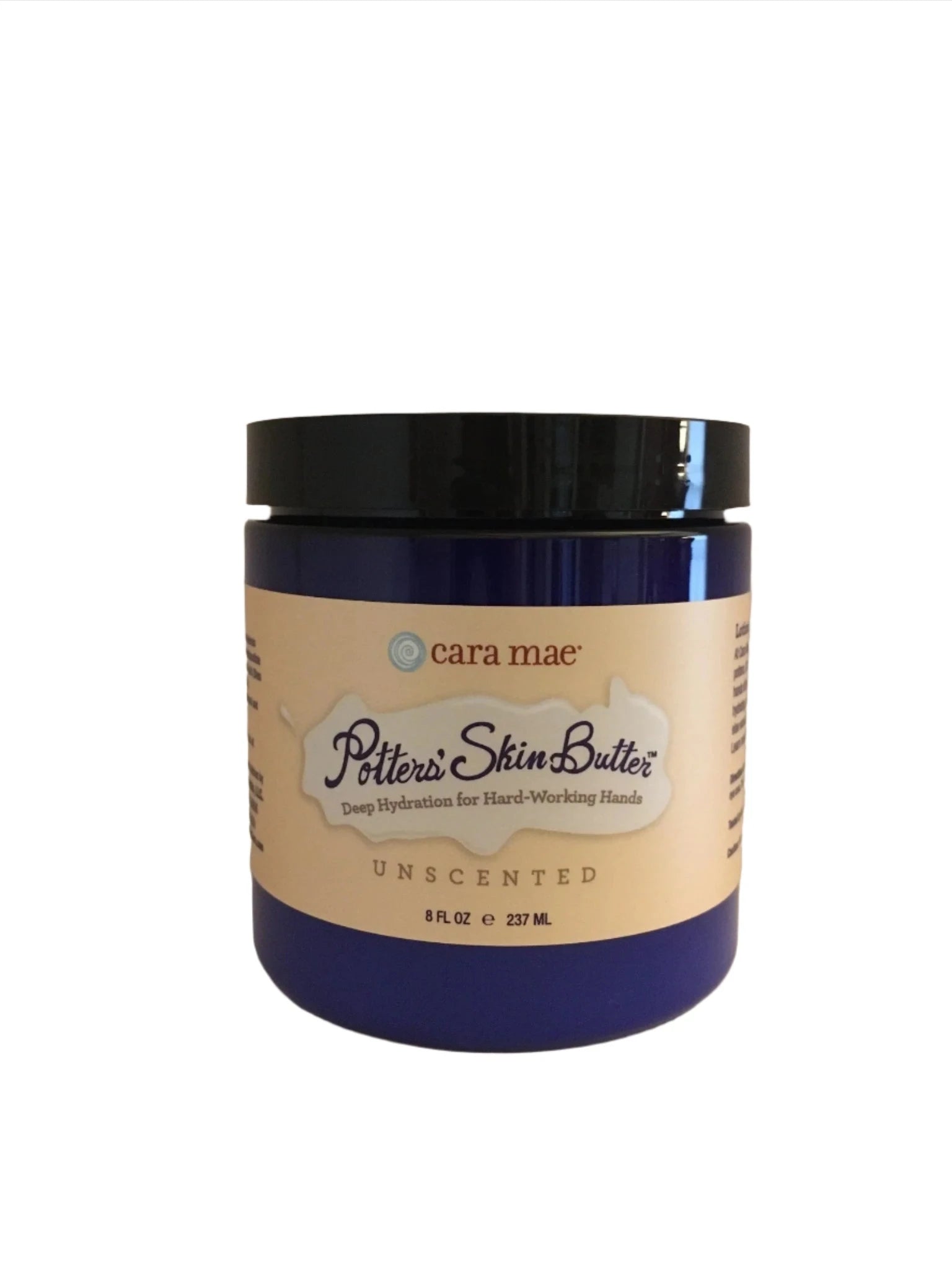 **Cara Mae Unscented Potters' Skin Butter - Ultra Moisturizing Hand Cream for Dry, Cracked Skin - Perfect for Potters, Artists & Crafters**