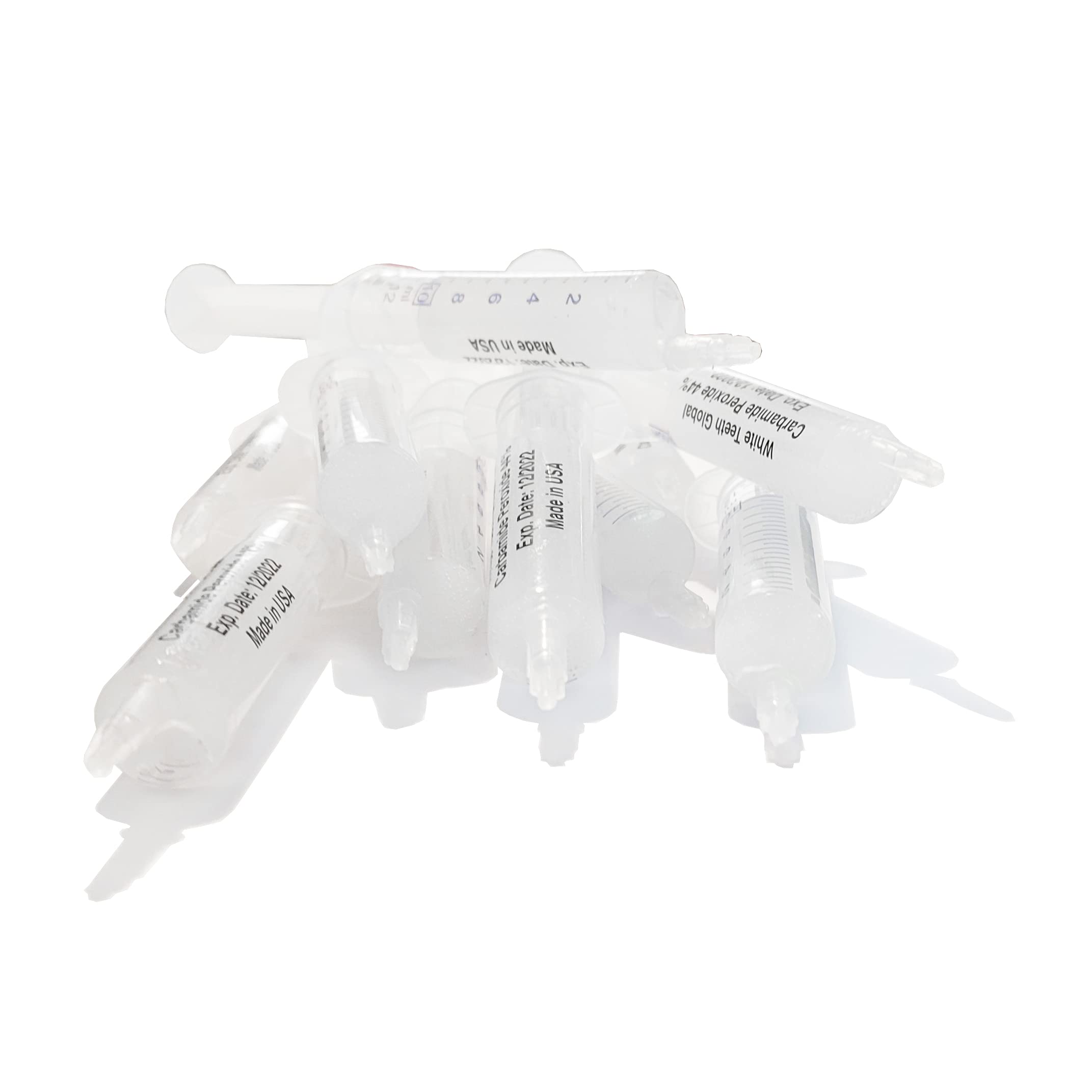 10-Pack 10ml Teeth Whitening Gel with 44% Carbamide Peroxide - Strongest Professional Whitener for Sensitive Teeth | At-Home Dental Care & Smile Brightening Kit