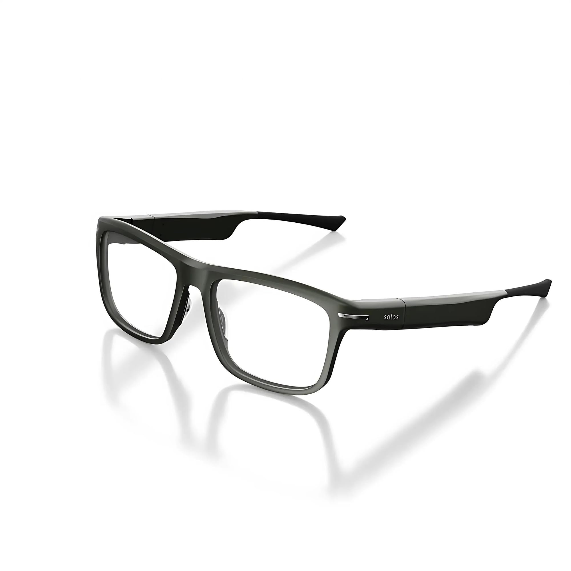 SOLOS Smart Glasses AirGo™ 3 Argon X - Metallic Gray Bluetooth Sunglasses with ChatGPT, Stereo Speakers & Blue Light Blocking | USB-C Charging | iOS/Android Compatible | Perfect for Workouts, Driving & Digital Detox