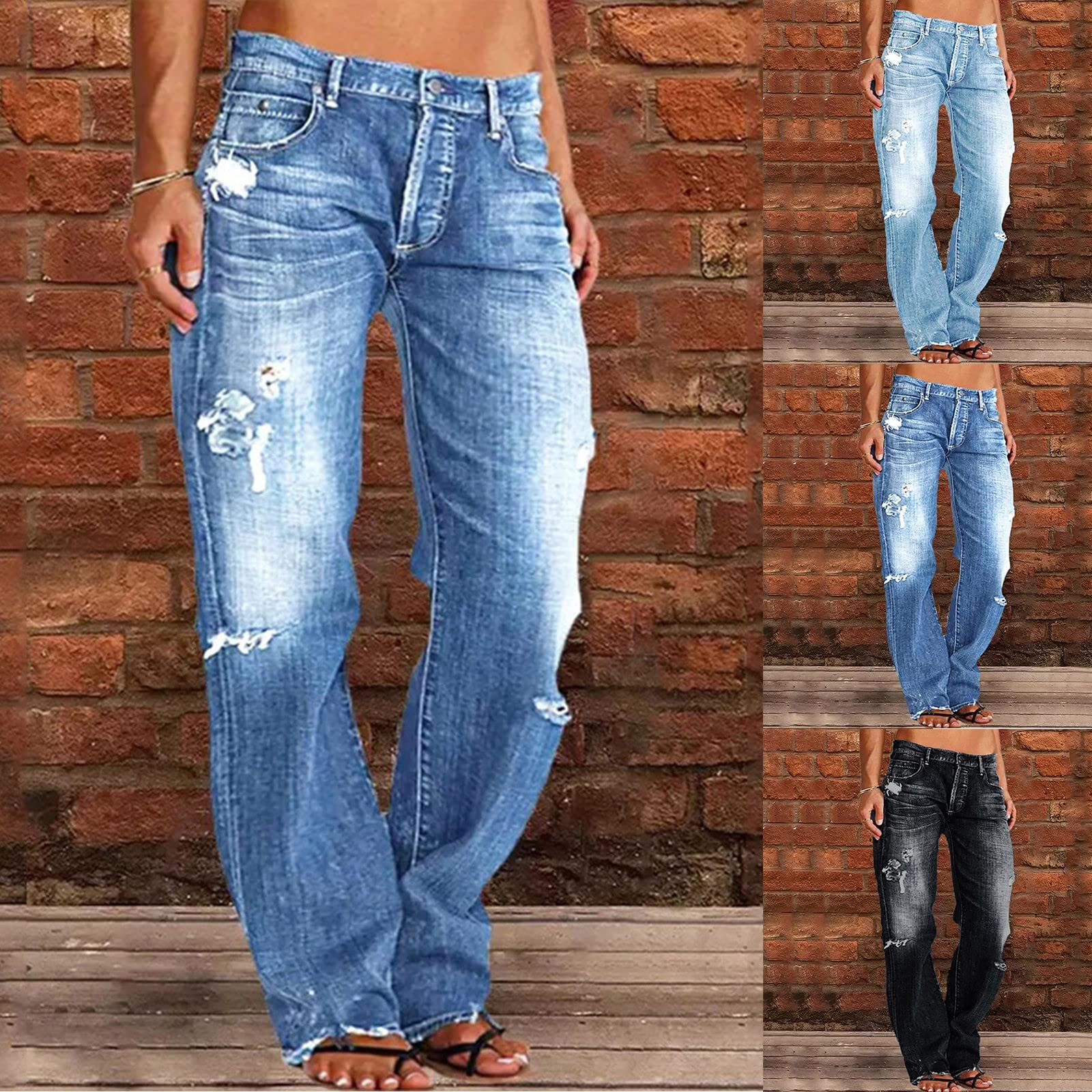 Women's Slimming Jeggings - Mid Rise Casual Denim Jeans with Lace & Pocket Details | Perfect for Everyday Wear, Office & Date Nights