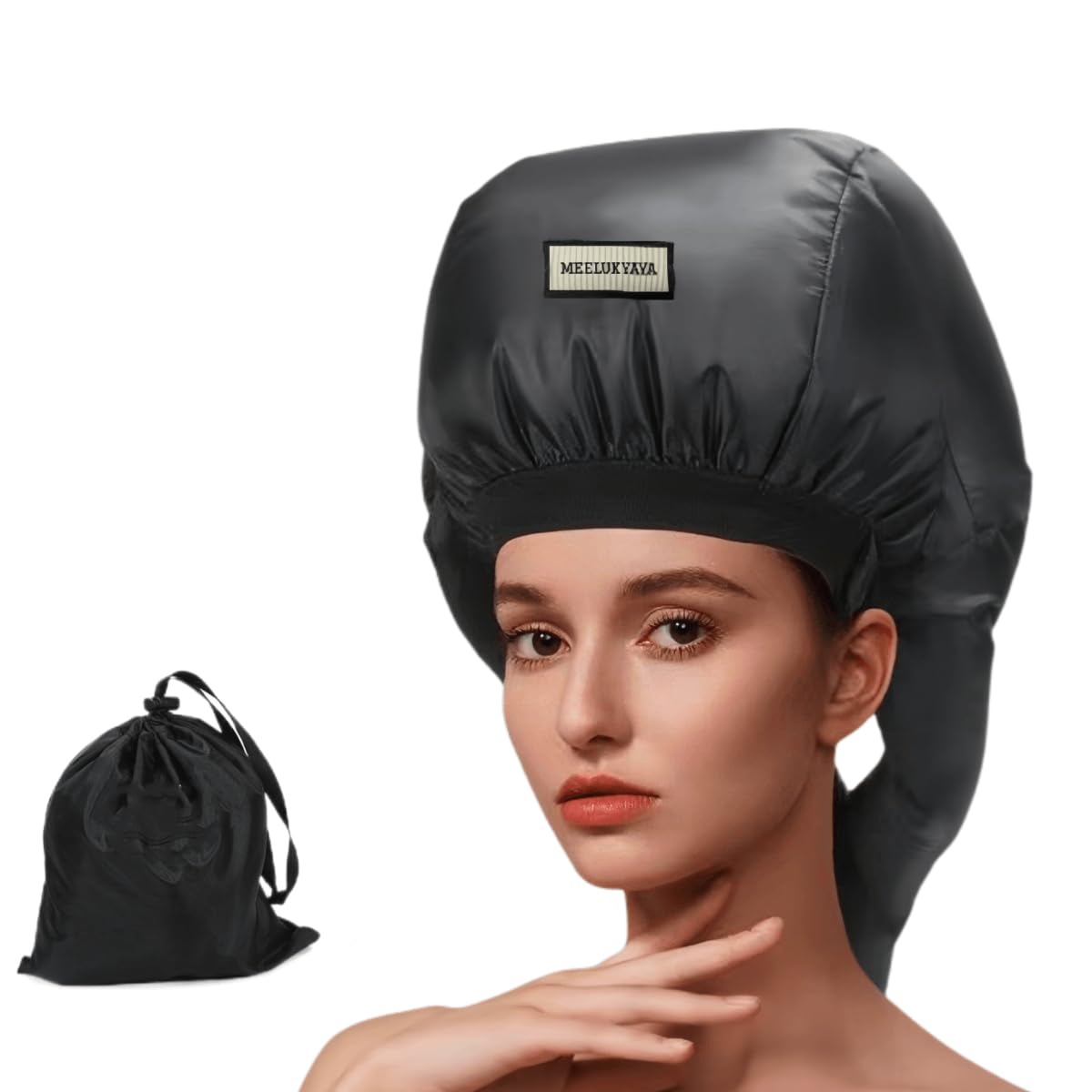 **Upgraded Bonnet Hair Dryer for Curly Hair - Double Tube Even Heat Distribution, Portable Diffuser Cap for Women, Deep Conditioning at Home | Perfect for Salon-Quality Styling & Natural Hair Care**