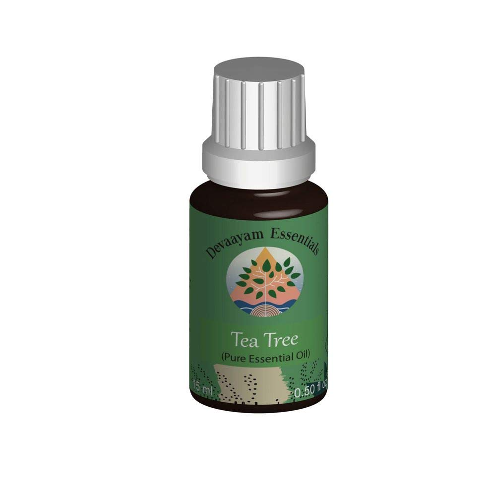 Devaayam Essentials 100% Pure Tea Tree Essential Oil for Skin, Hair & Aromatherapy | Natural Antiseptic & Antibacterial Oil | Perfect for Diffusers, Massage & DIY Beauty Products