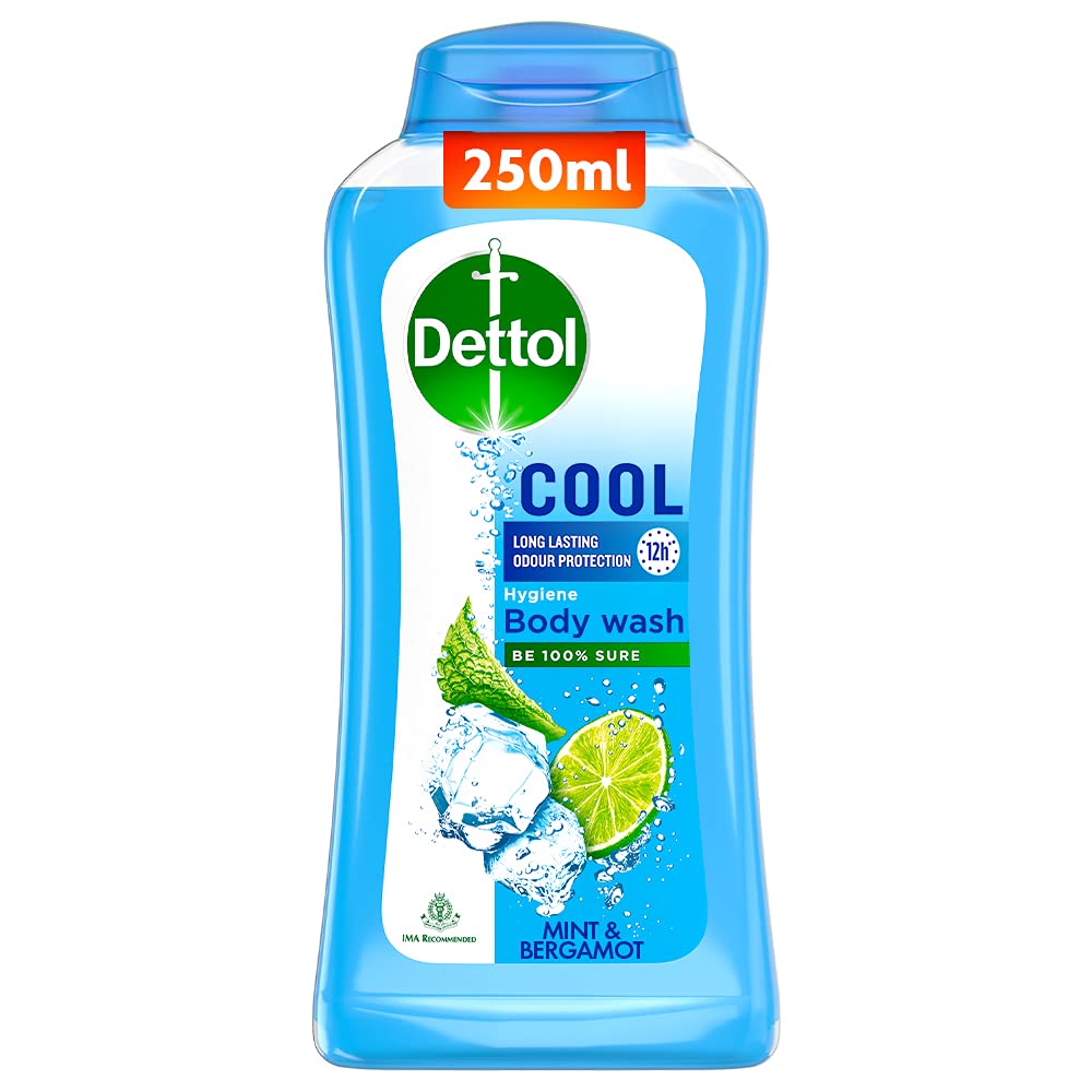 Dettol Antiseptic Liquid 550ml - First Aid, Surface Disinfection & Personal Hygiene | Refreshing Body Wash & Shower Gel 250ml for Men & Women | Soap-Free, 12-Hour Odor Protection | Ideal for Home, Gym & Travel Use