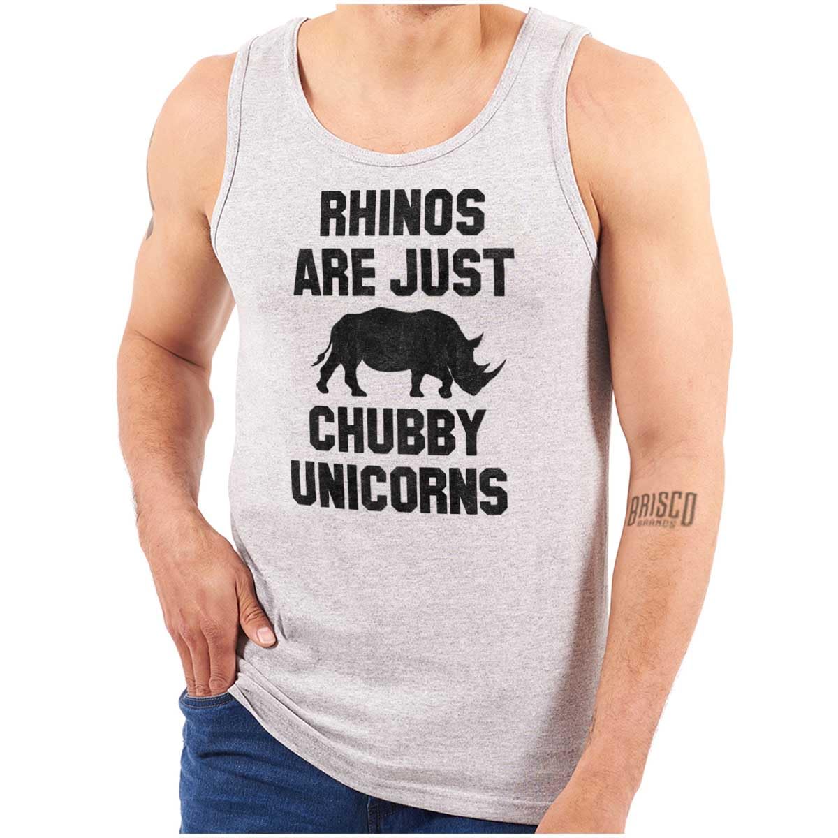 Funny Rhino Unicorn Graphic Tank Top for Men & Women - Perfect for Casual Wear, Gifts, and Animal Lovers