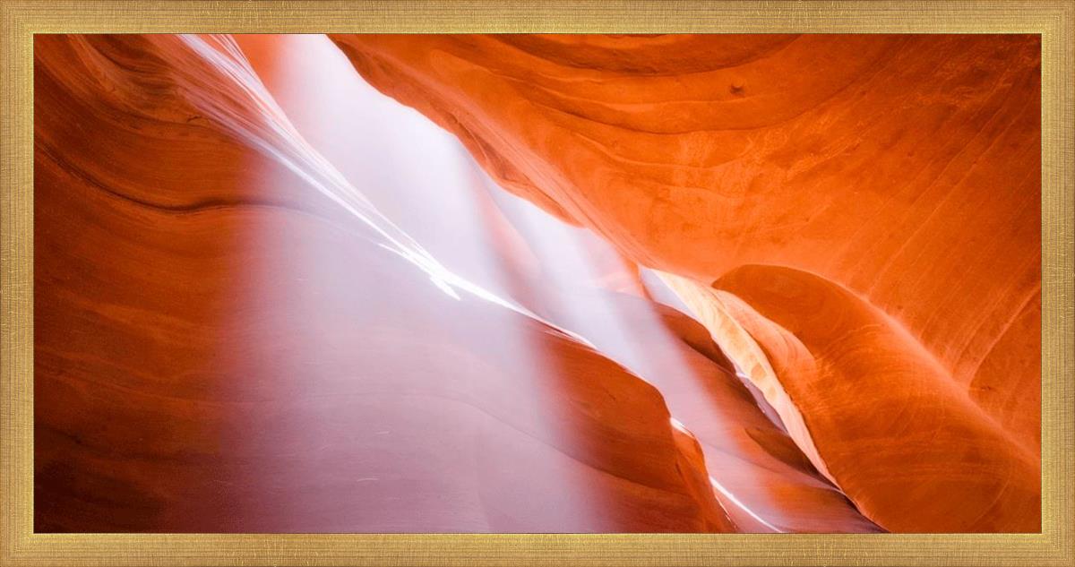 Stunning Antelope Canyon Light Shafts Wall Art - Natural Sunbeam Photography Print for Home & Office Decor - Perfect for Living Rooms, Bedrooms & Workspaces